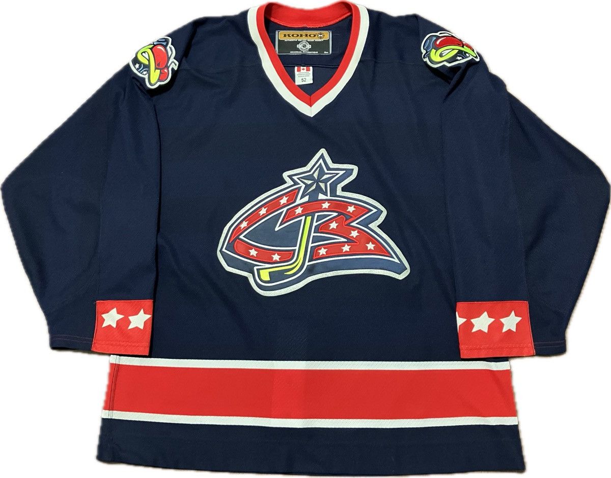 image of Columbus Blue Jackets Koho Authentic Nhl Hockey Jersey Size 52, Men's