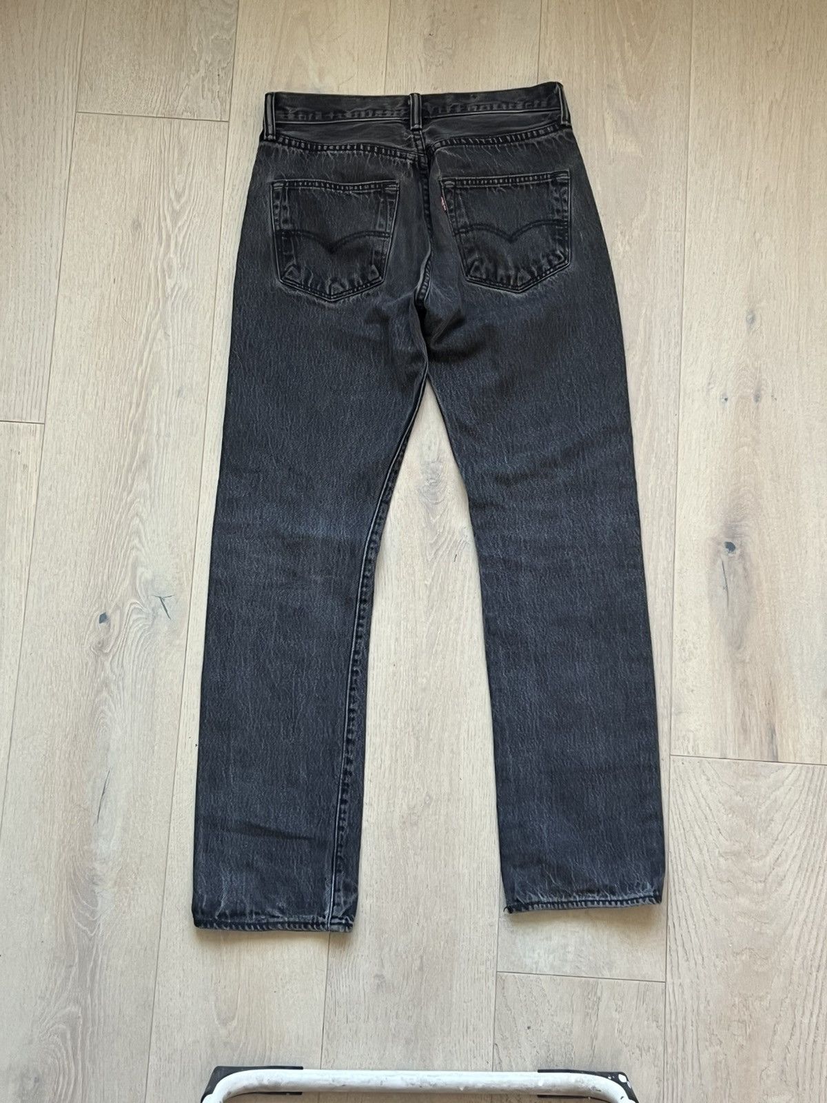 Levi's Levis 501 30x32 vintage faded black denim jeans straight fit Size US 30 / EU 46 - 2 Thumbnail