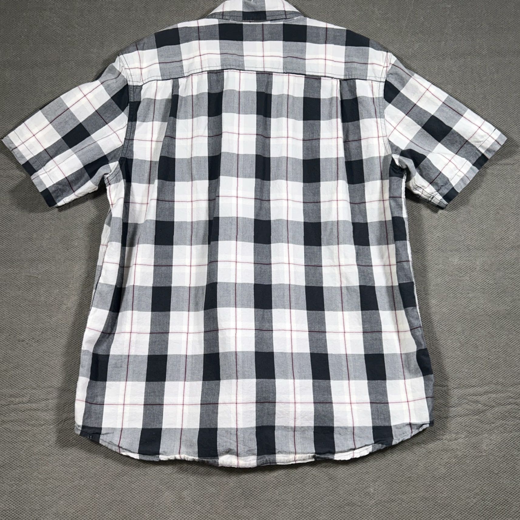 Carhartt Carhartt Button-Down Relaxed Fit Shirt Mens Size L Short Sleeve Plaid Pockets Gray Size US L / EU 52-54 / 3 - 7 Thumbnail