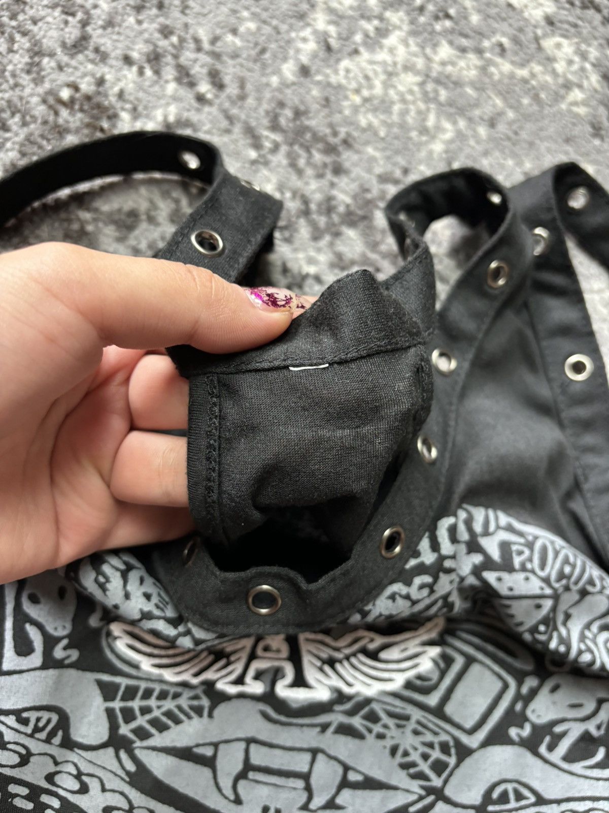 Japanese Brand × Vintage Vintage Skull Snake Dice sleeveless Black Tank Top Size S / US 4 / IT 40 - 4 Thumbnail