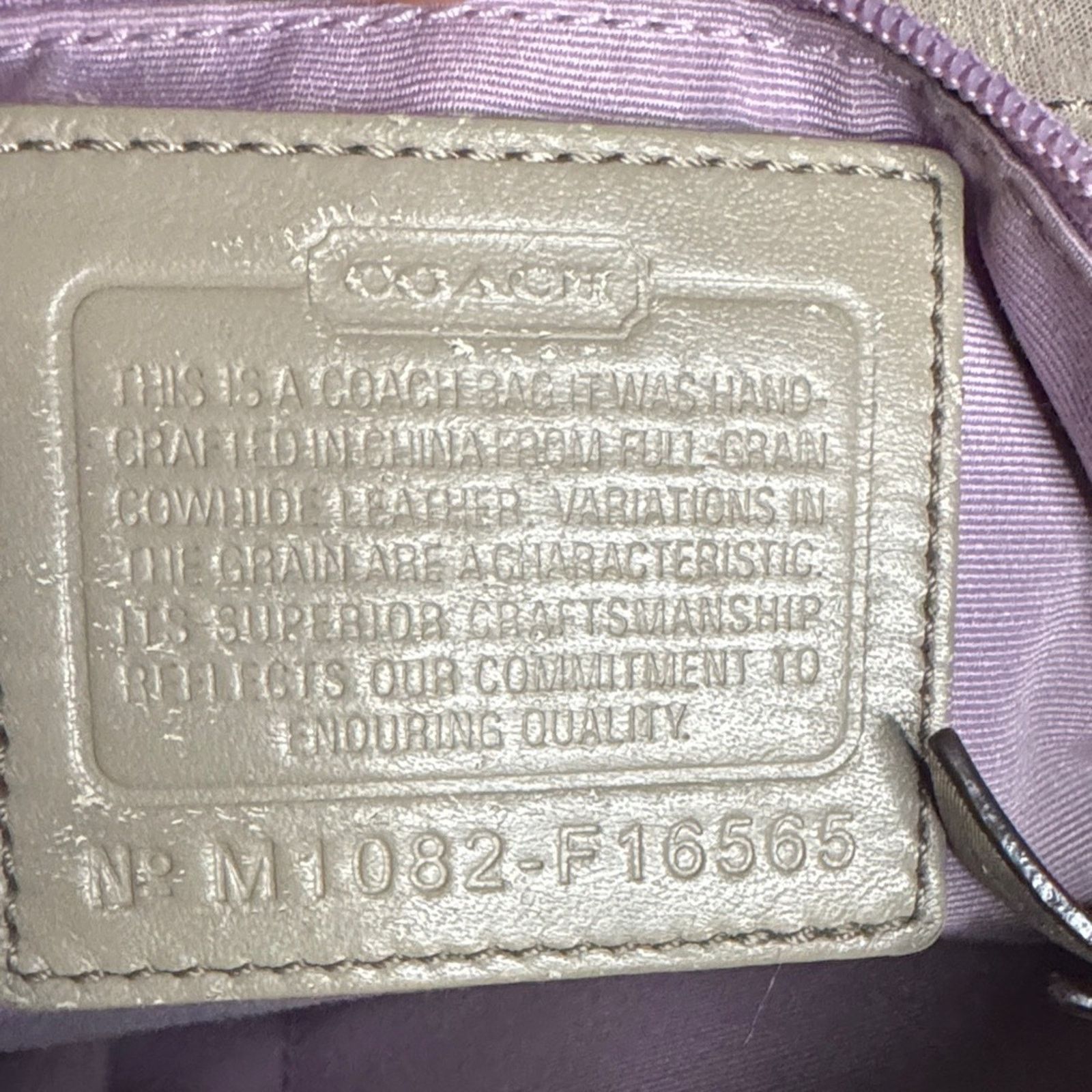 Coach Coach Metallic Leather Tote Bag – Champagne Gold Size ONE SIZE - 9 Thumbnail