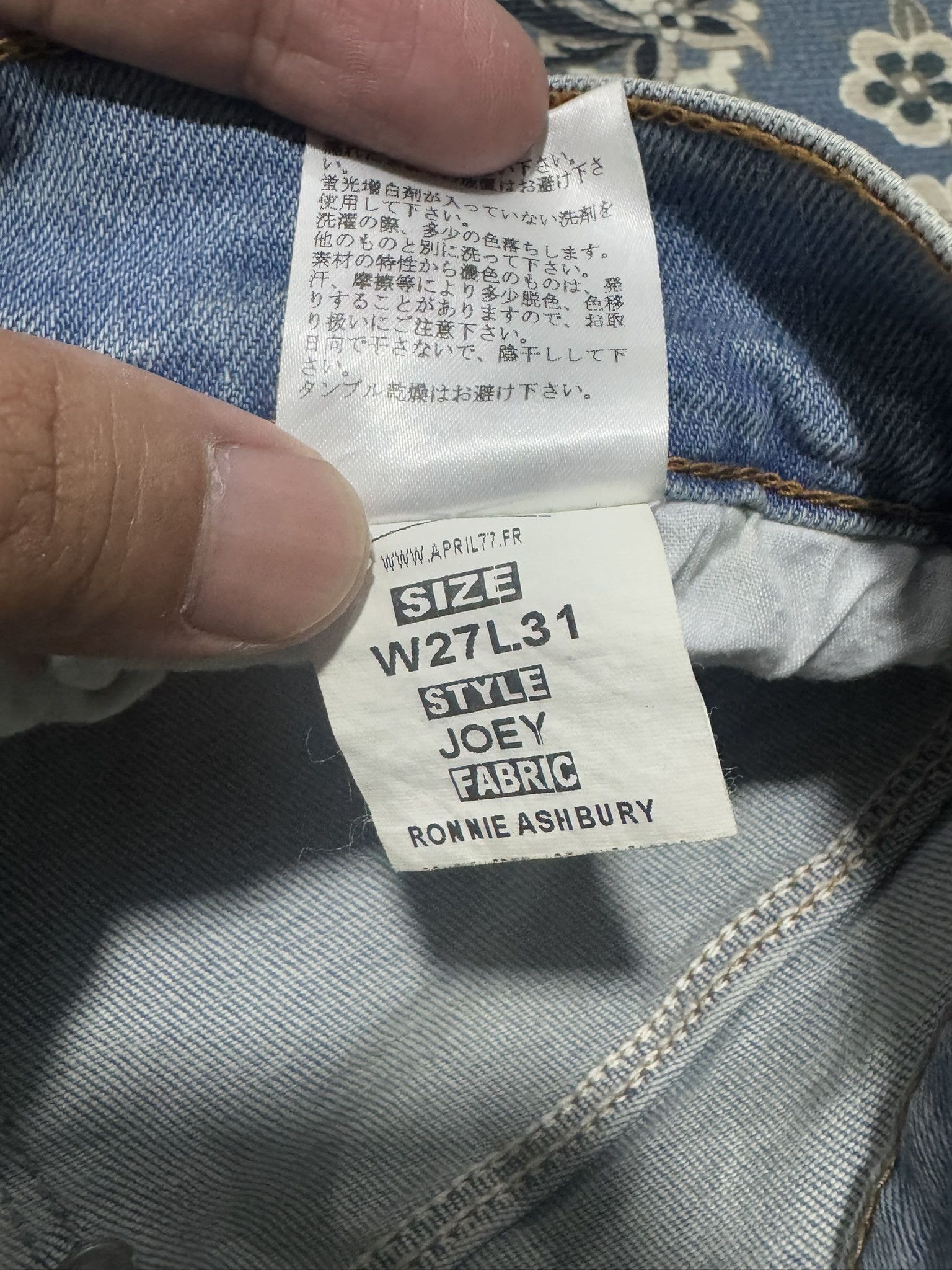 April 77 × Japanese Brand April 77 Joey Ronnie Ashbury Skinny Jeans Size US 27 - 9 Thumbnail