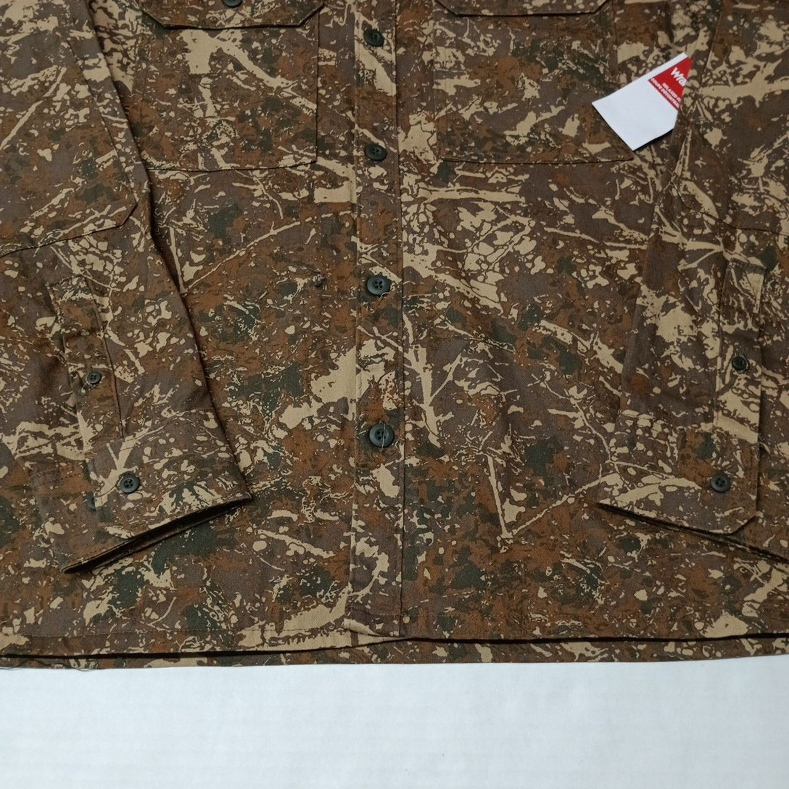 Wrangler Wrangler Camouflage Jacket Overshirt Shacket Size M Brown Size US M / EU 48-50 / 2 - 2 Thumbnail