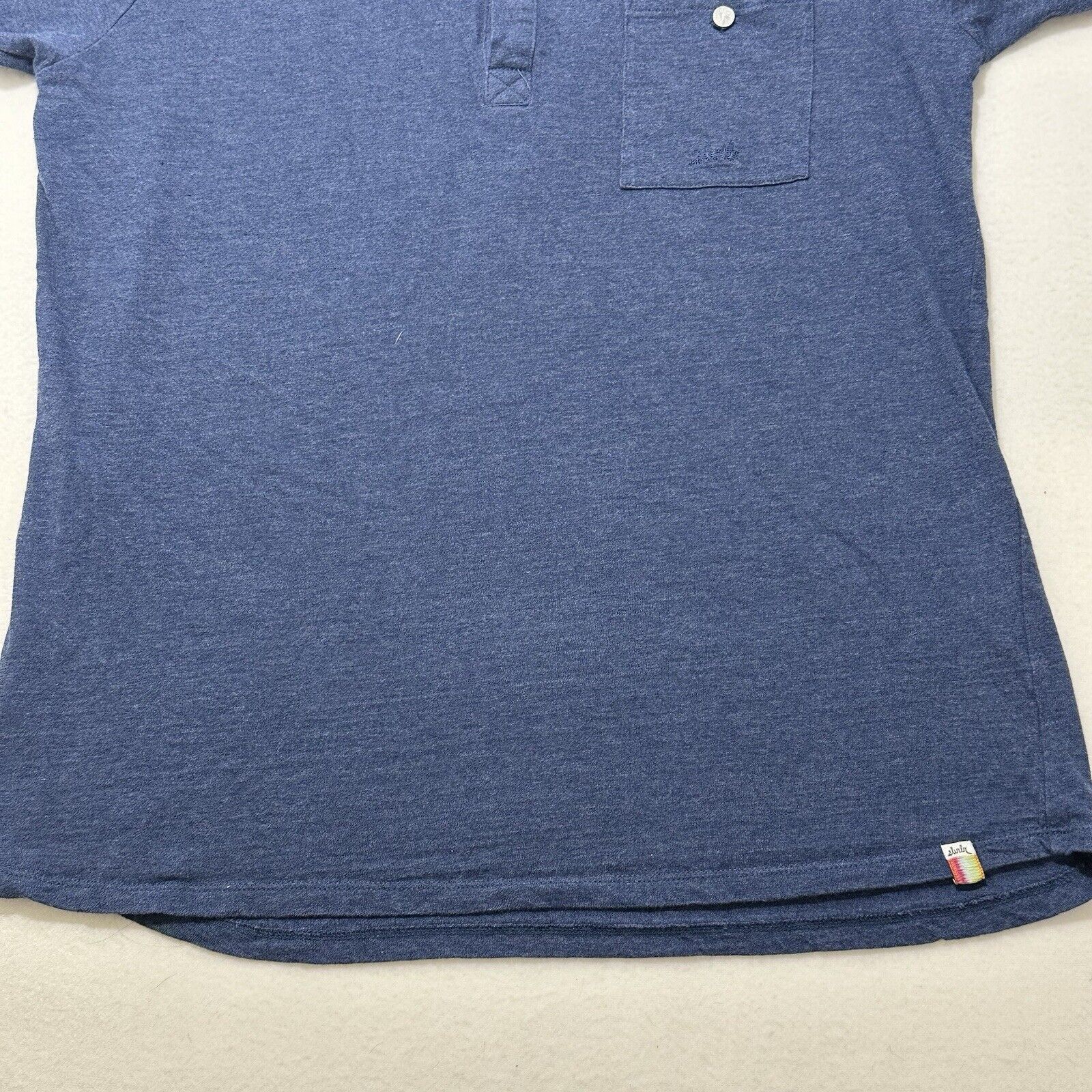SLVDR SLVDR Medium Hidalgo Henley T Shirt Navy Blue Pocket Tee Size US M / EU 48-50 / 2 - 7 Thumbnail