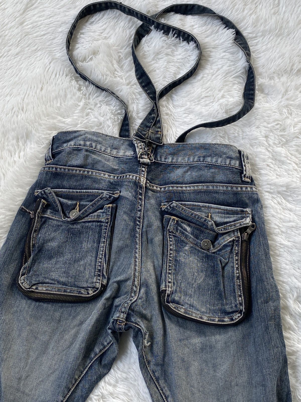 PPFM 🔥RARE🔥Vintage PPFM Banana Cut Denim Jeans Bondage Size US 31 - 14 Thumbnail