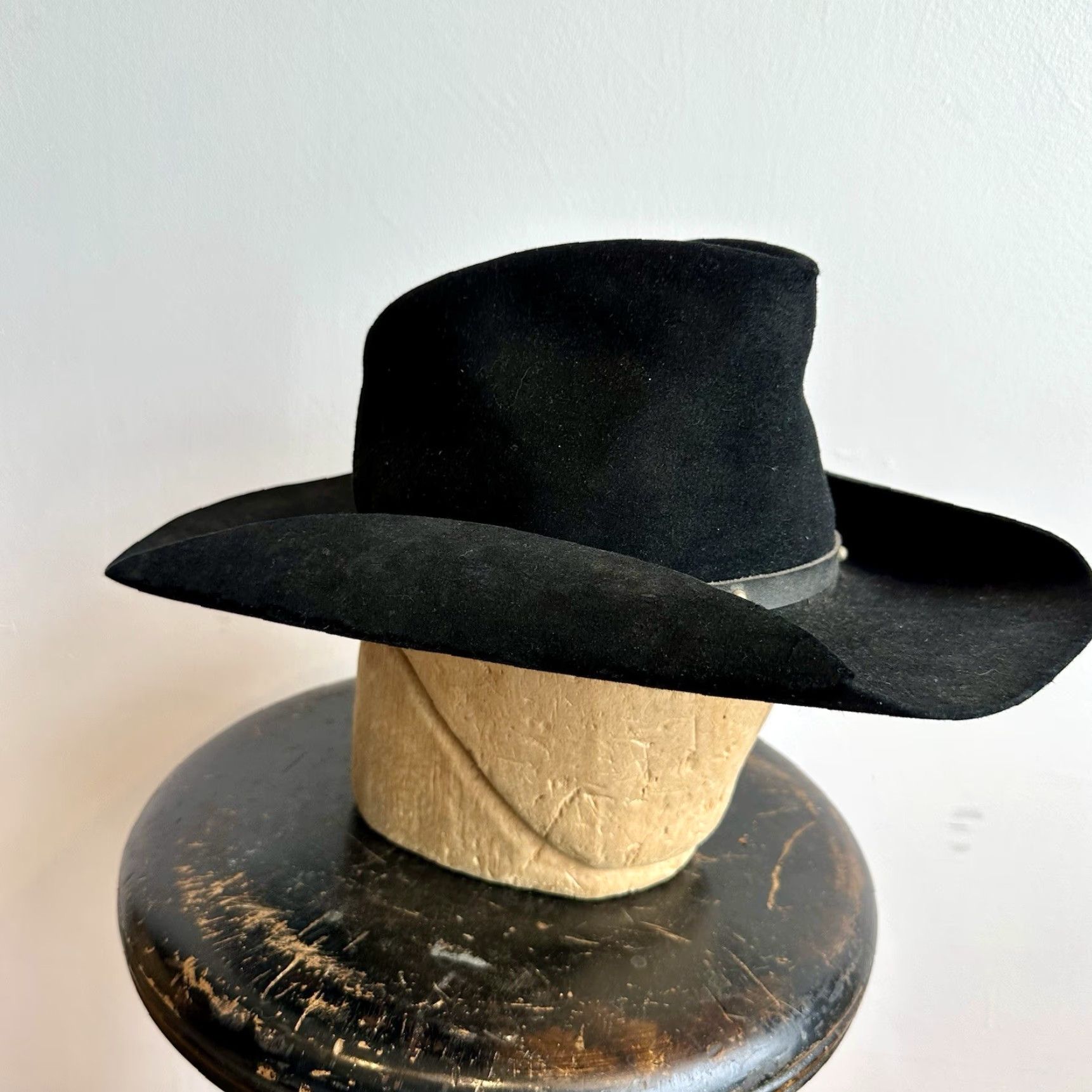 Stetson VINTAGE Stetson Cowboy Hat Beaver Fur Fur Beaver HaT Size 7 1/8 Mens Womens Boys Girls Size ONE SIZE - 4 Thumbnail