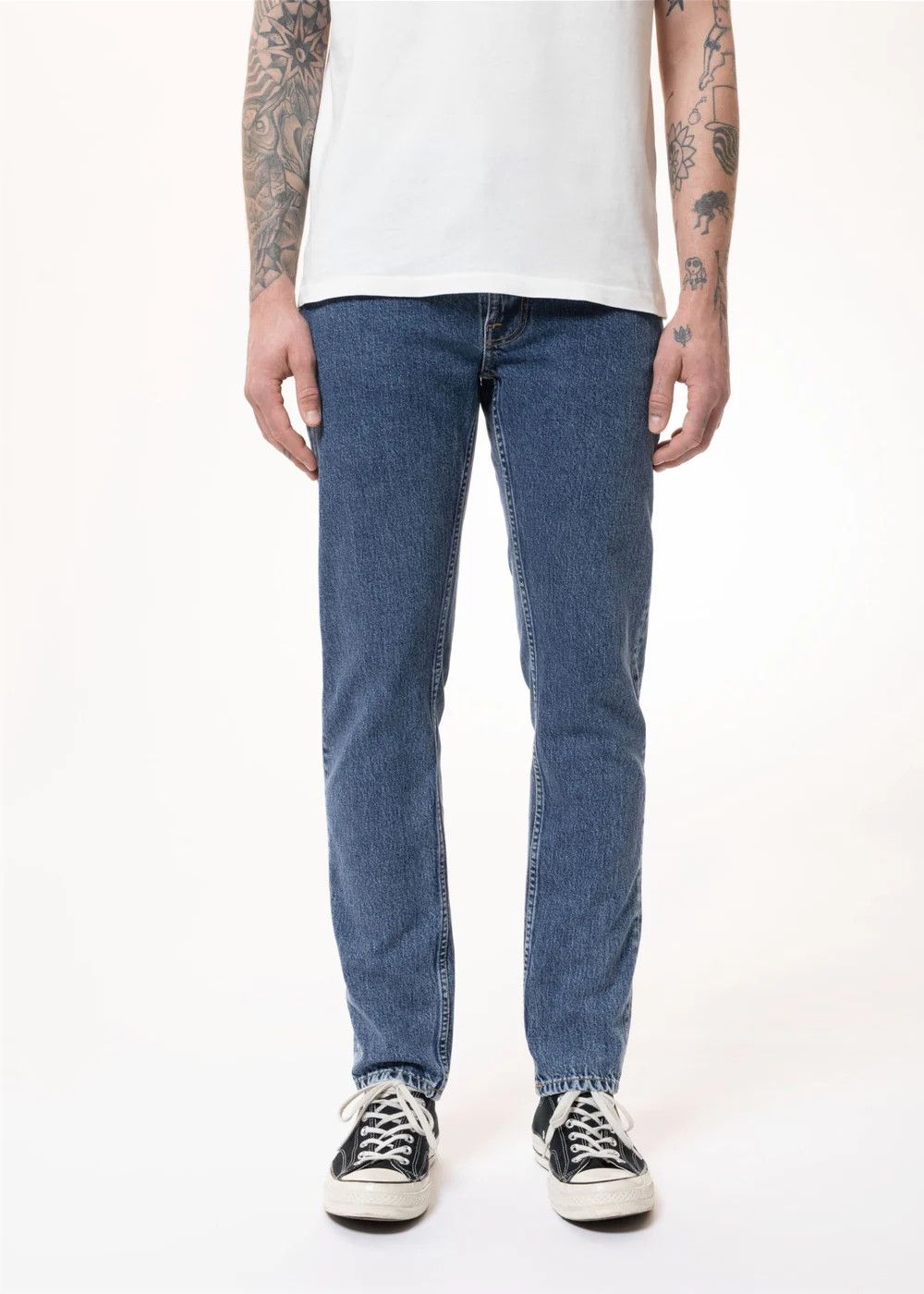 Nudie Jeans Lean Dean Plain Stone Jeans Size US 30 / EU 46 - 4 Thumbnail