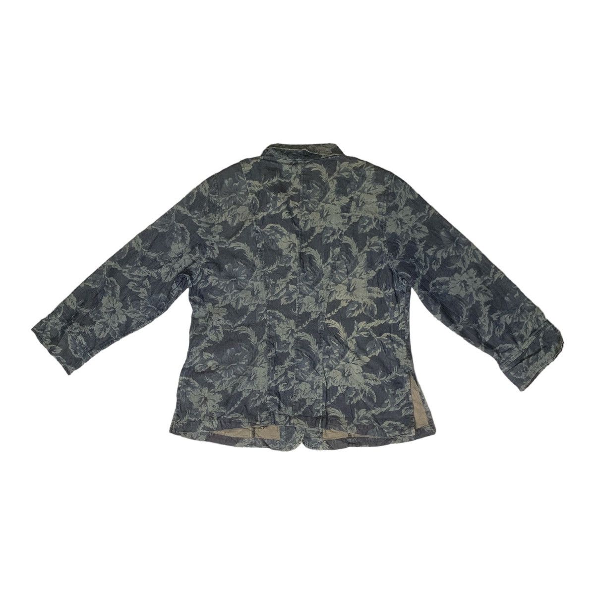 Vintage Rare Design Vintage Floral Soft Denim Jackets Size M / US 6-8 / IT 42-44 - 2 Thumbnail