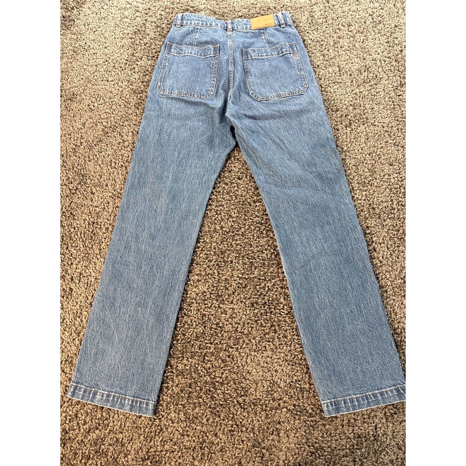 Madewell Madewell Jeans Women’s Sz 27x30 Denim 90s Straight Utility Double Knee Panels Vintage No (High Rise) Regular Fit Size 27" / US 4 / IT 40 - 7 Thumbnail