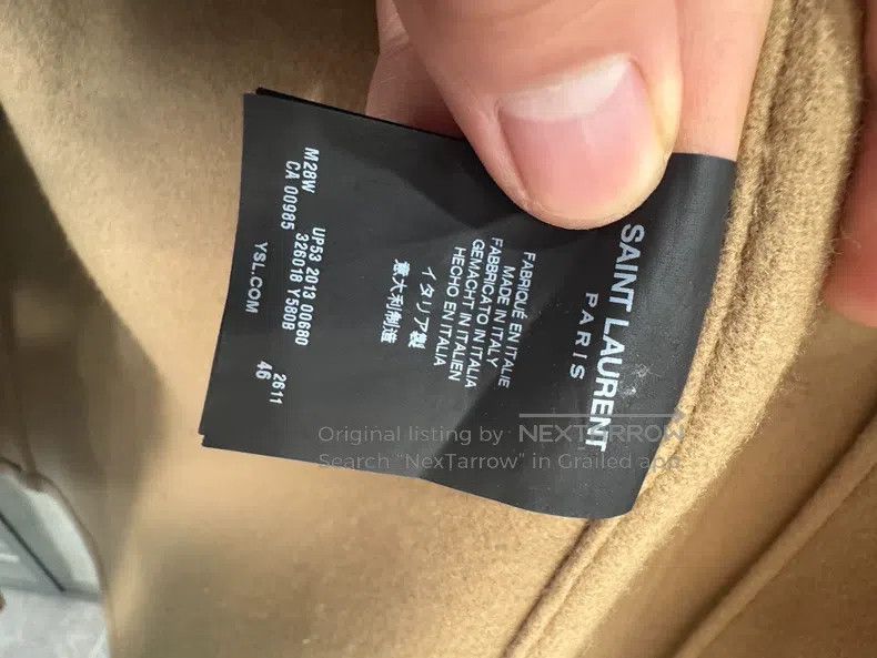 Saint Laurent Paris Saint Laurent Paris Wool Toggle Coat Size L / US 10 / IT 46 - 4 Thumbnail