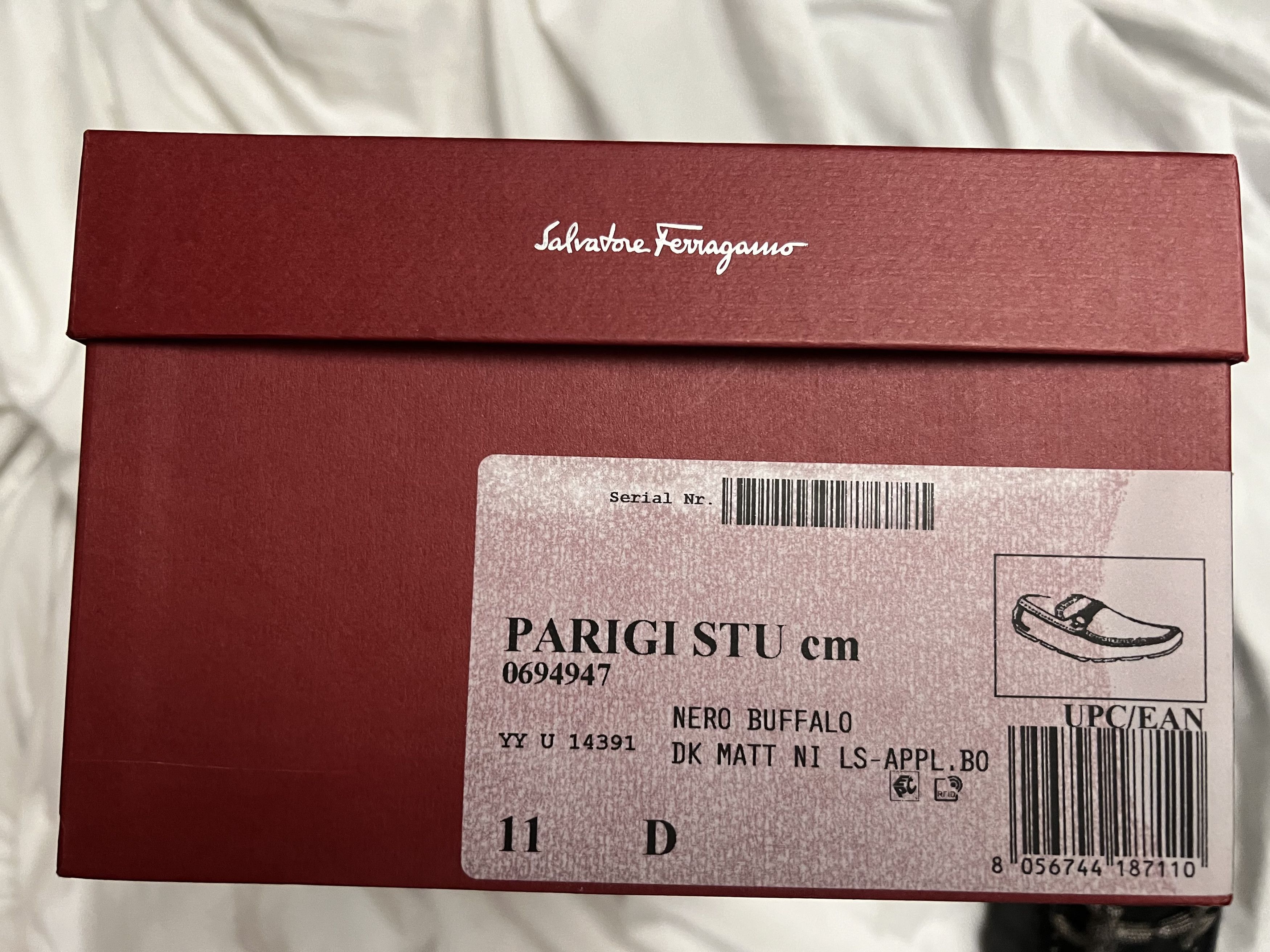 Salvatore Ferragamo PARIGI STU CM NERO BUFFALO Size US 11 / EU 44 - 3 Thumbnail