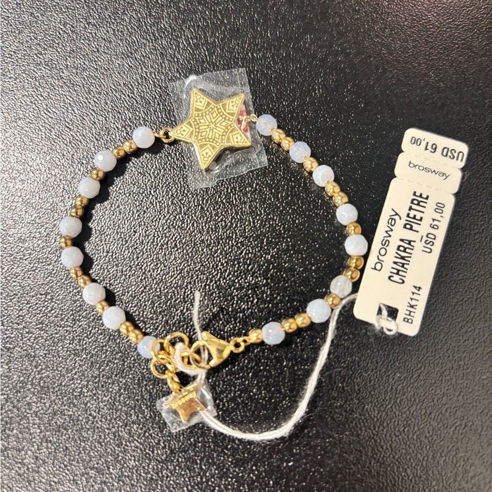 Other Brosway Chakra Pietre Bracelet w Gold Star Blue Lace Agitate Size ONE SIZE - 2 Thumbnail