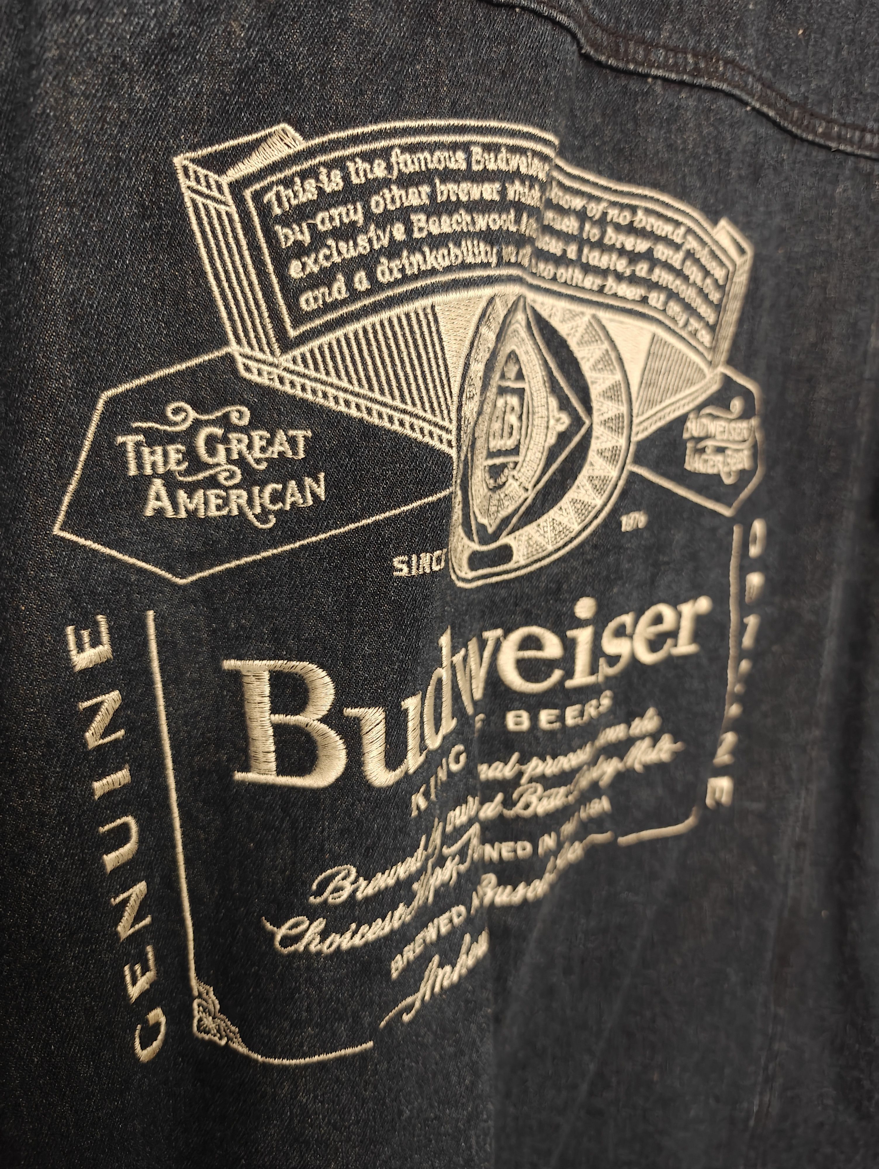 Levi's Levi X Oliver Logan Budweiser Trucker Denim Jacket Men's Size US XL / EU 56 / 4 - 3 Thumbnail