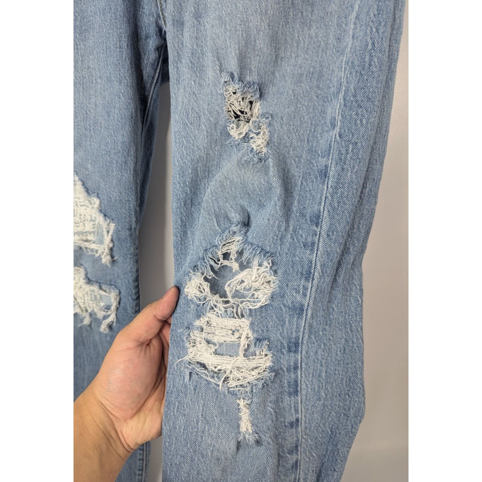 Levi's Levis Levi's 511 Jeans Slim Straight Blue 33x34 Regular Men's Denim Distressed 80s 90s Rock Workwear Size US 33 - 4 Thumbnail