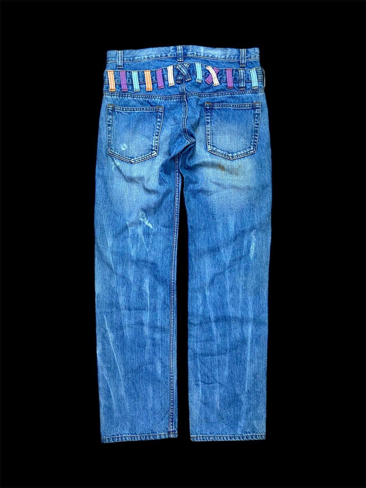 If Six Was Nine × Japanese Brand × Le Grande Bleu (L.G.B.) Double Waist Distreesed Clothes Truck Size US 32 / EU 48 - 2 Thumbnail