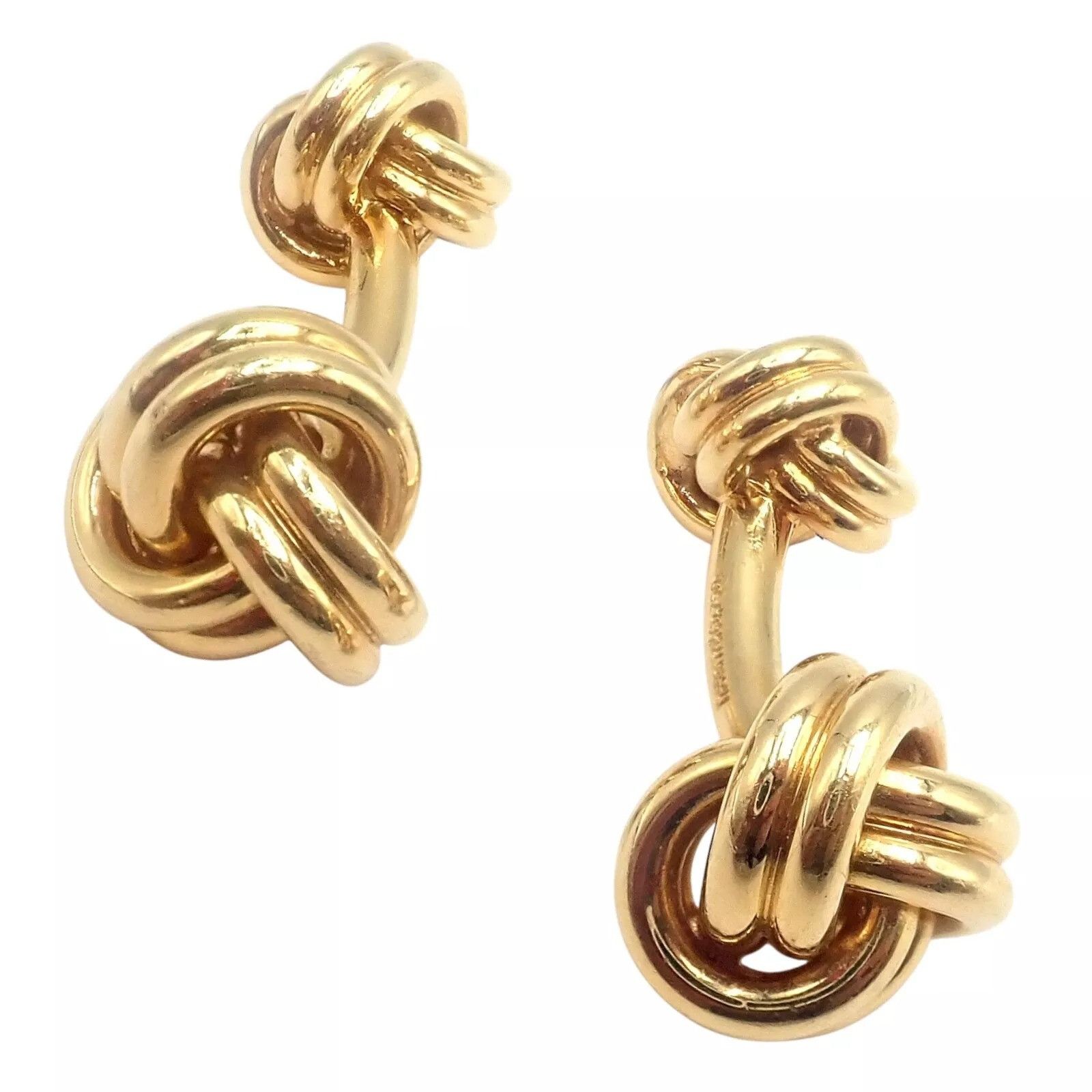 Tiffany & Co. Tiffany & Co 18k Yellow Gold Classic Love Knot Cufflinks Size ONE SIZE - 9 Thumbnail