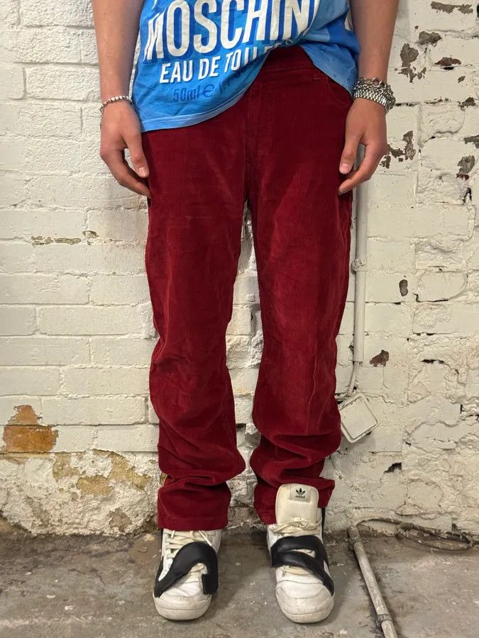 Gucci Gucci Velvet Corduroy Bordeaux Pants Size US 32 / EU 48 - 2 Thumbnail
