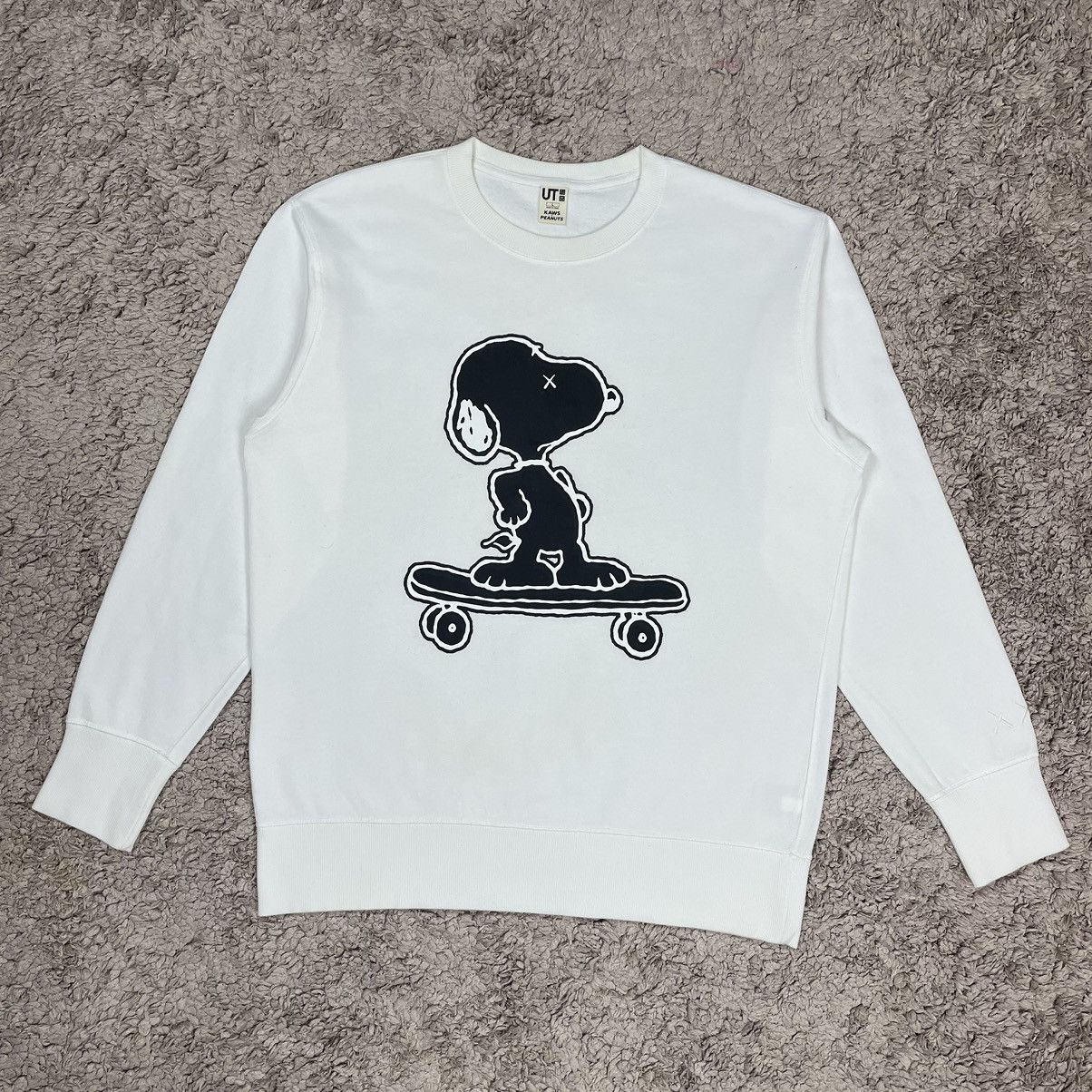 image of Ut By Uniqlo X Kaws X Peanuts Sweatshirt in White, Men's (Size Large)