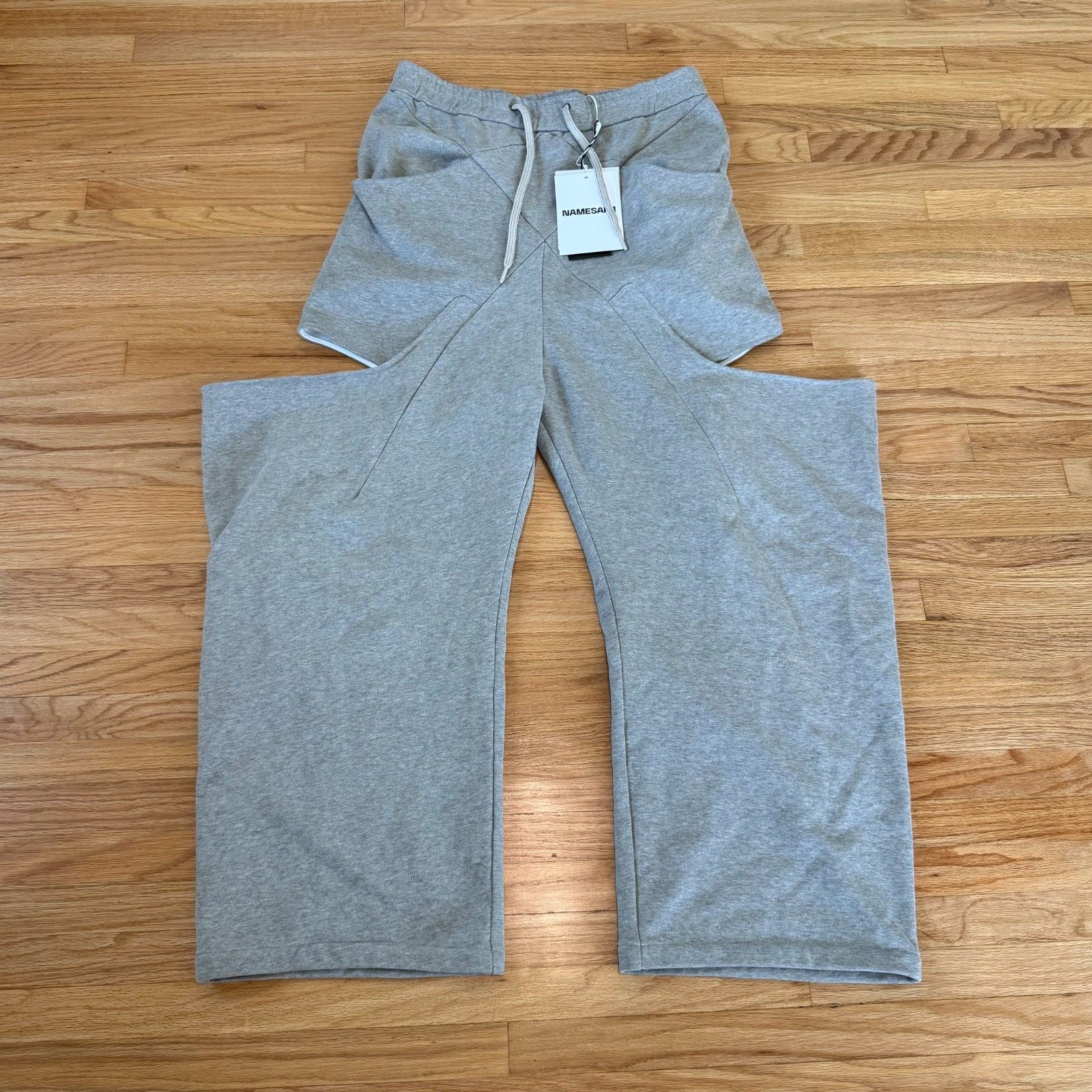 NAMESAKE NAMESAKE Jalen Drape Sweatpants In Gray Large Size US 34 / EU 50 - 1 Thumbnail