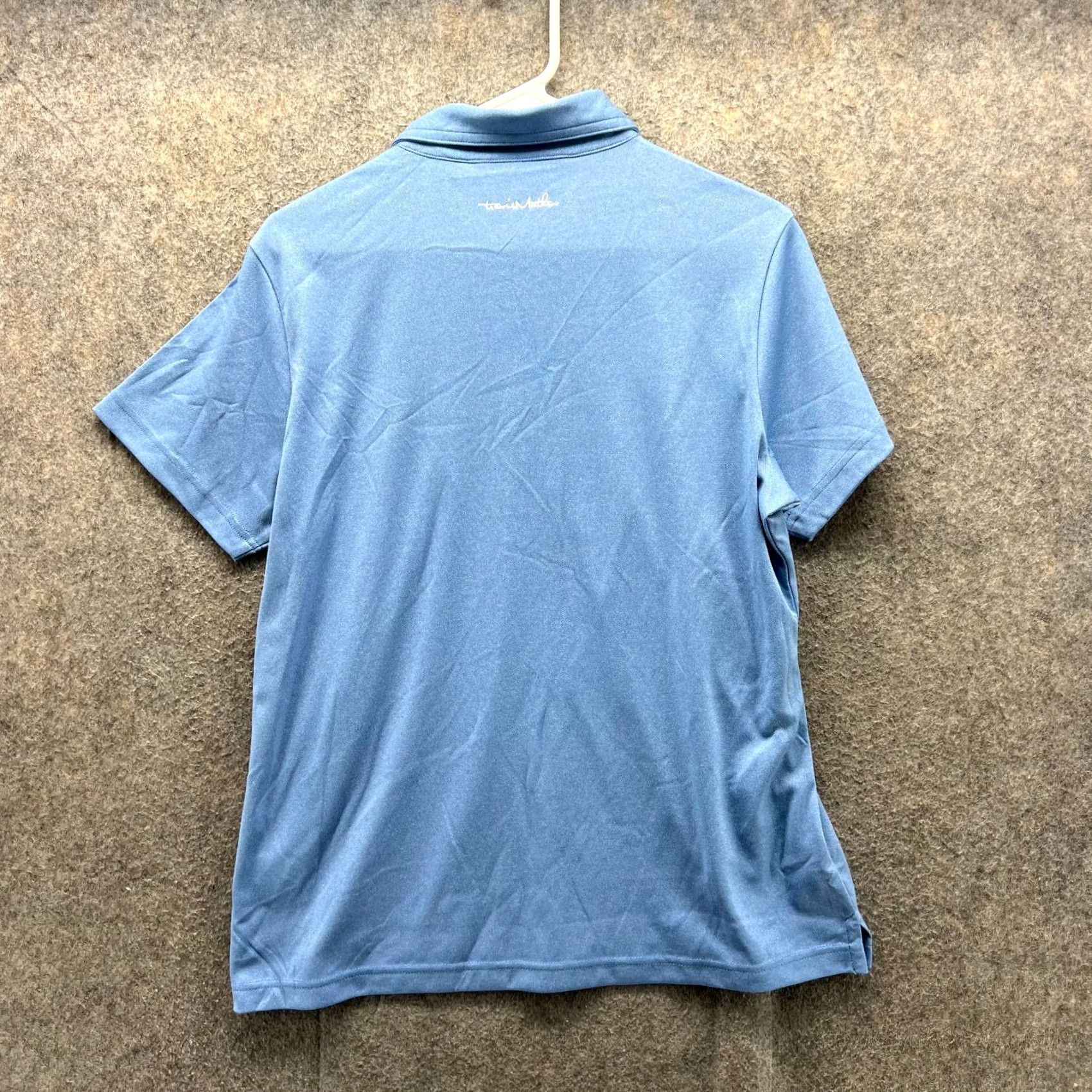 TravisMathew VINTAGE Travis Mathew Polo Shirt Women Large Blue Golf Golfer Performance Fit Heather Size L / US 10 / IT 46 - 2 Thumbnail