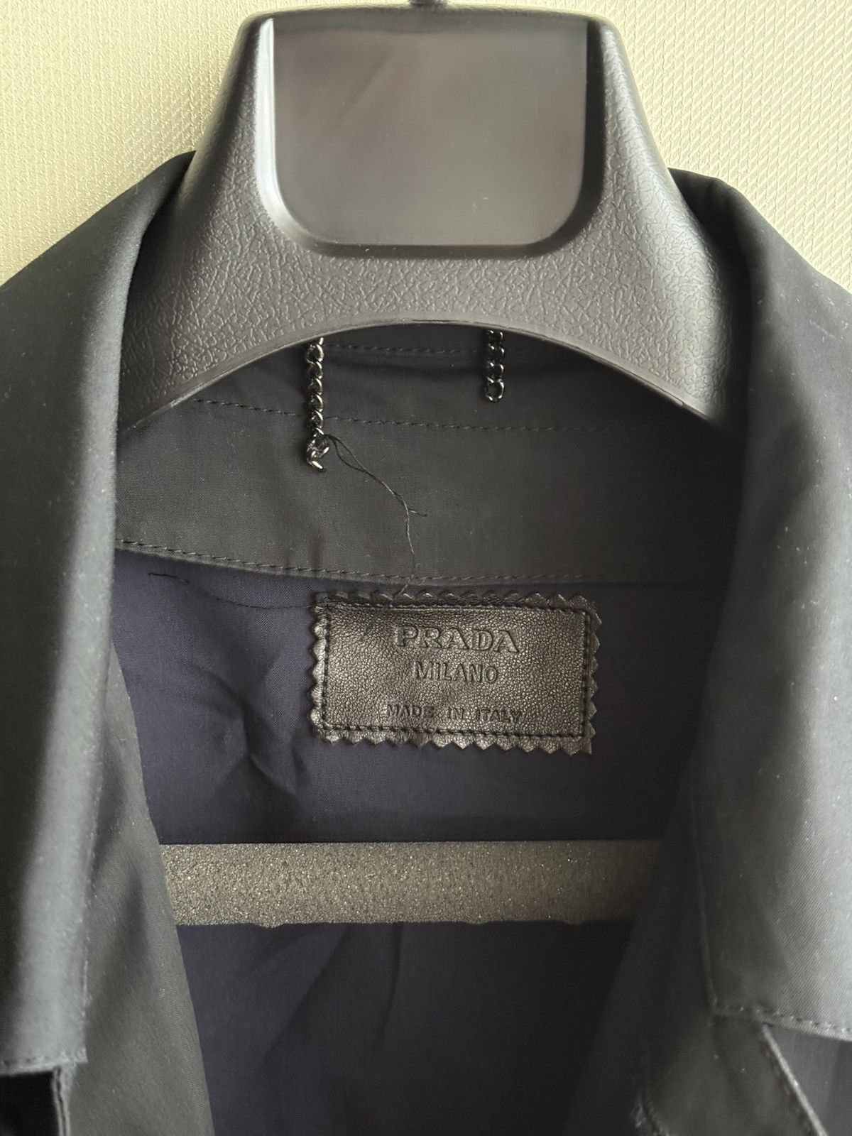 Prada Prada Milano Black Technical Trench Coat Wool/Cashmere Liner Size US M / EU 48-50 / 2 - 16 Thumbnail