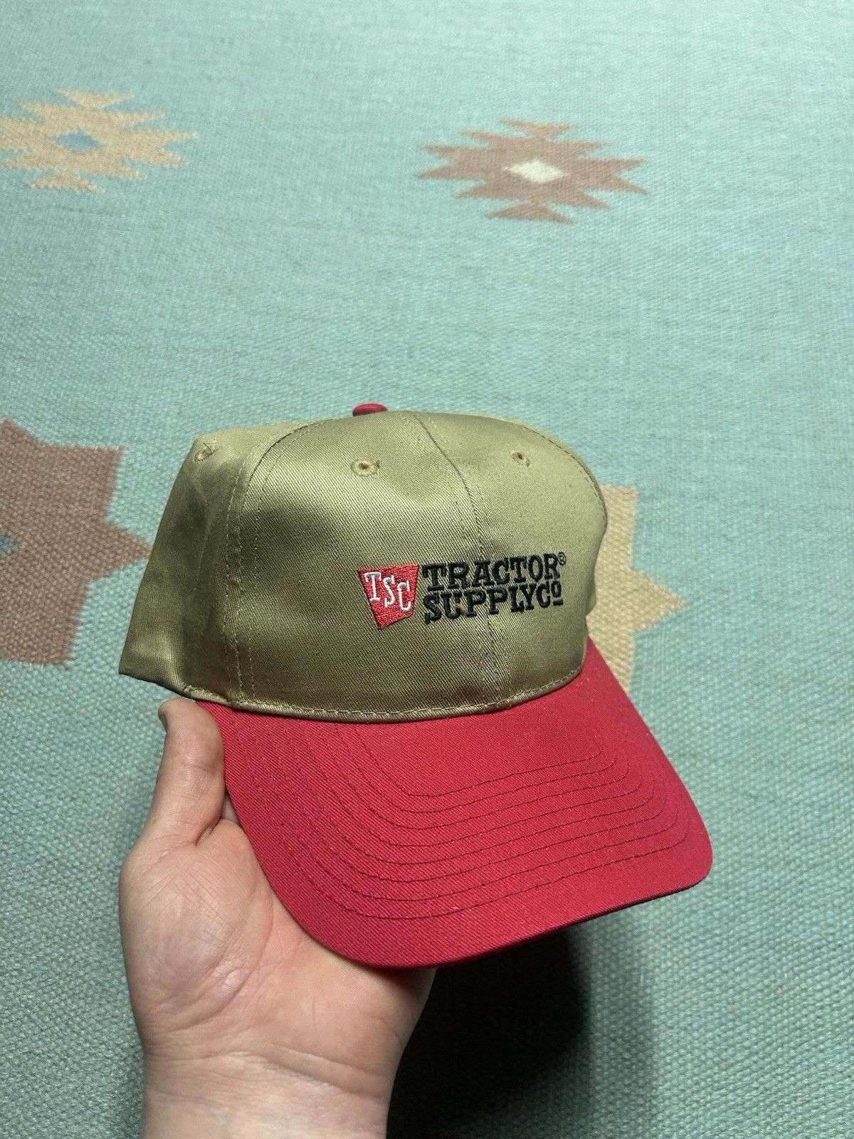 Vintage Tractor supply co snapback hat embroidered logo farm adjust Size ONE SIZE - 1 Thumbnail