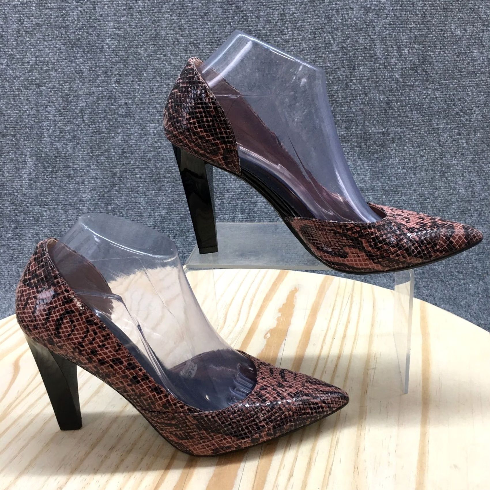 Mossimo Mossimo Heels Womens 8 Snake Print Dress Pointed Toe DOrsay Pumps Black Pink - Pump - Womens - 8 - Pink Snake Print, Mossimo Shoes Size M / US 6-8 / IT 42-44 - 2 Thumbnail