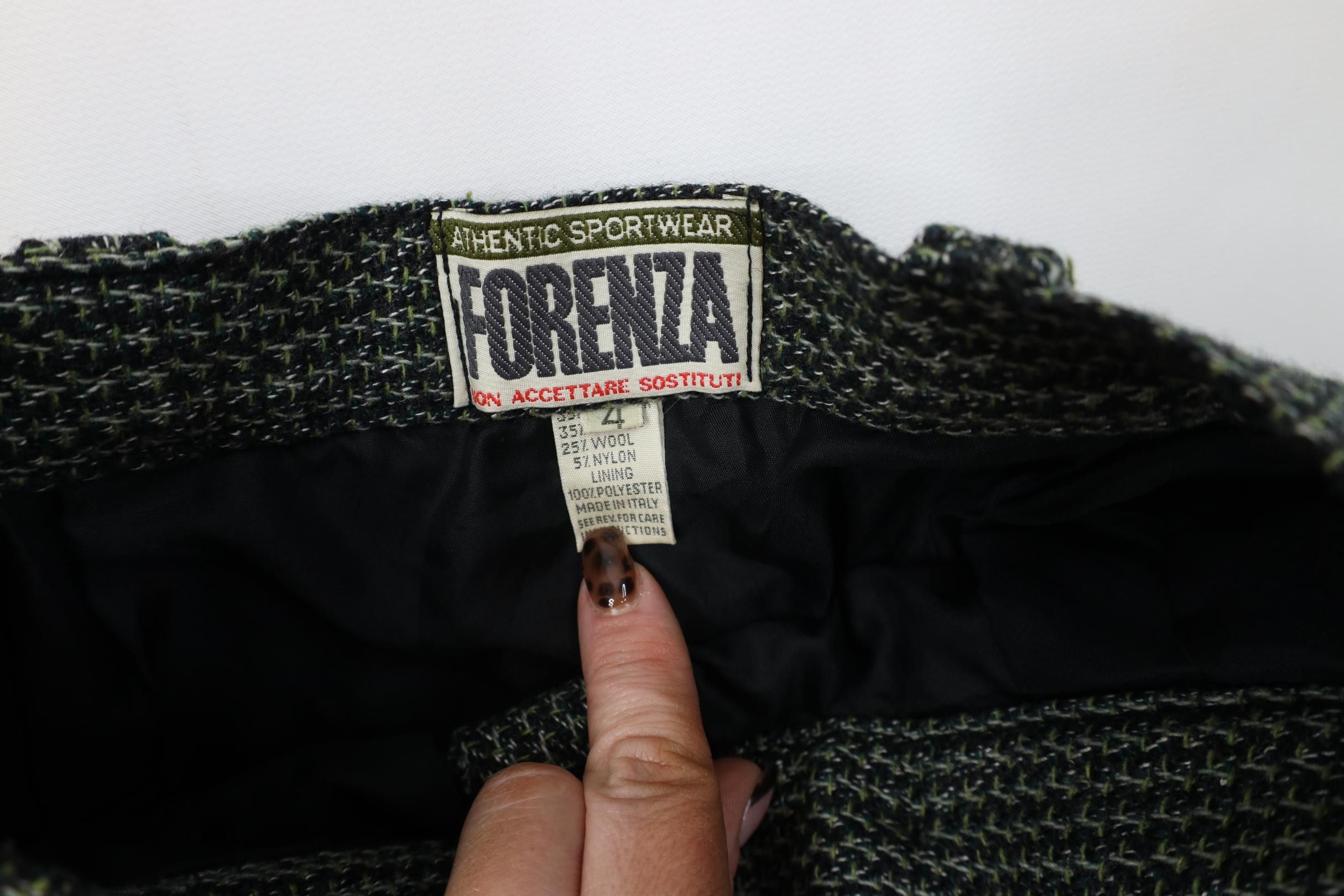 Vintage Vintage 90s Streetwear Knit High Waisted Chino Pants Green Size 27" / US 4 / IT 40 - 7 Thumbnail