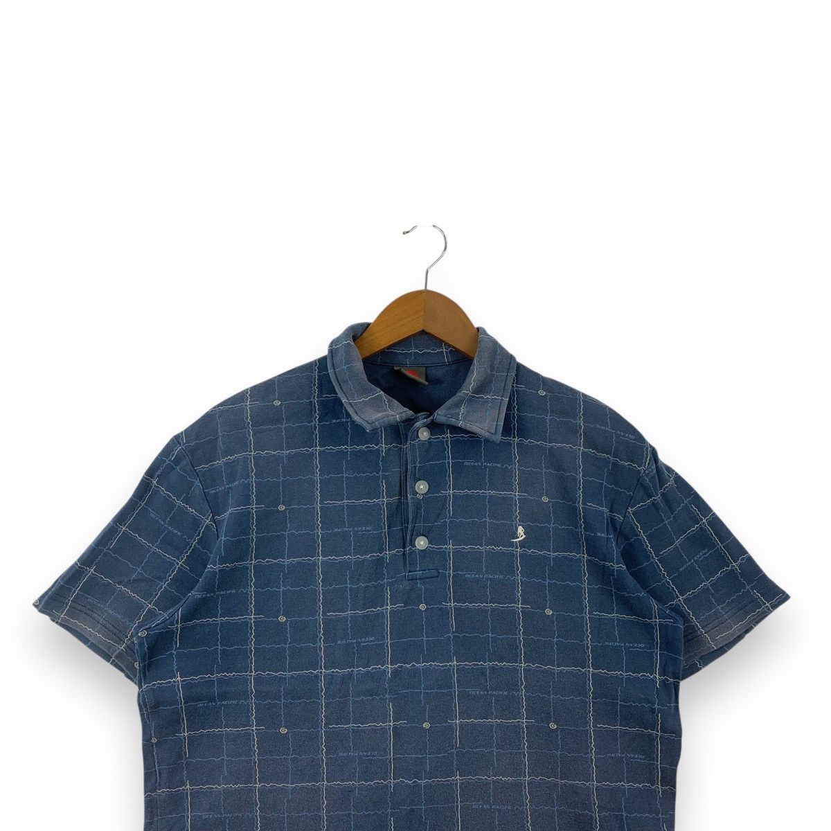 Vintage Vintage OCEAN PACIFIC OP Natural Sun Faded Polo Tee Shirt Size US M / EU 48-50 / 2 - 2 Thumbnail