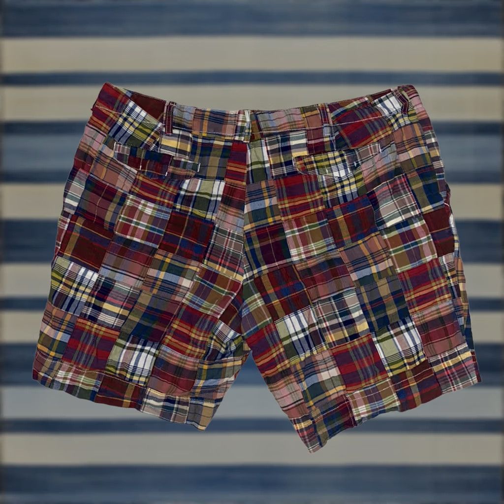 Polo Ralph Lauren VINTAGE Polo Ralph Lauren Chino Plaid Shorts 42 Mens 90s Plaid Casual Cotton Zip Drawstring Size US XL / EU 56 / 4 - 1 Thumbnail