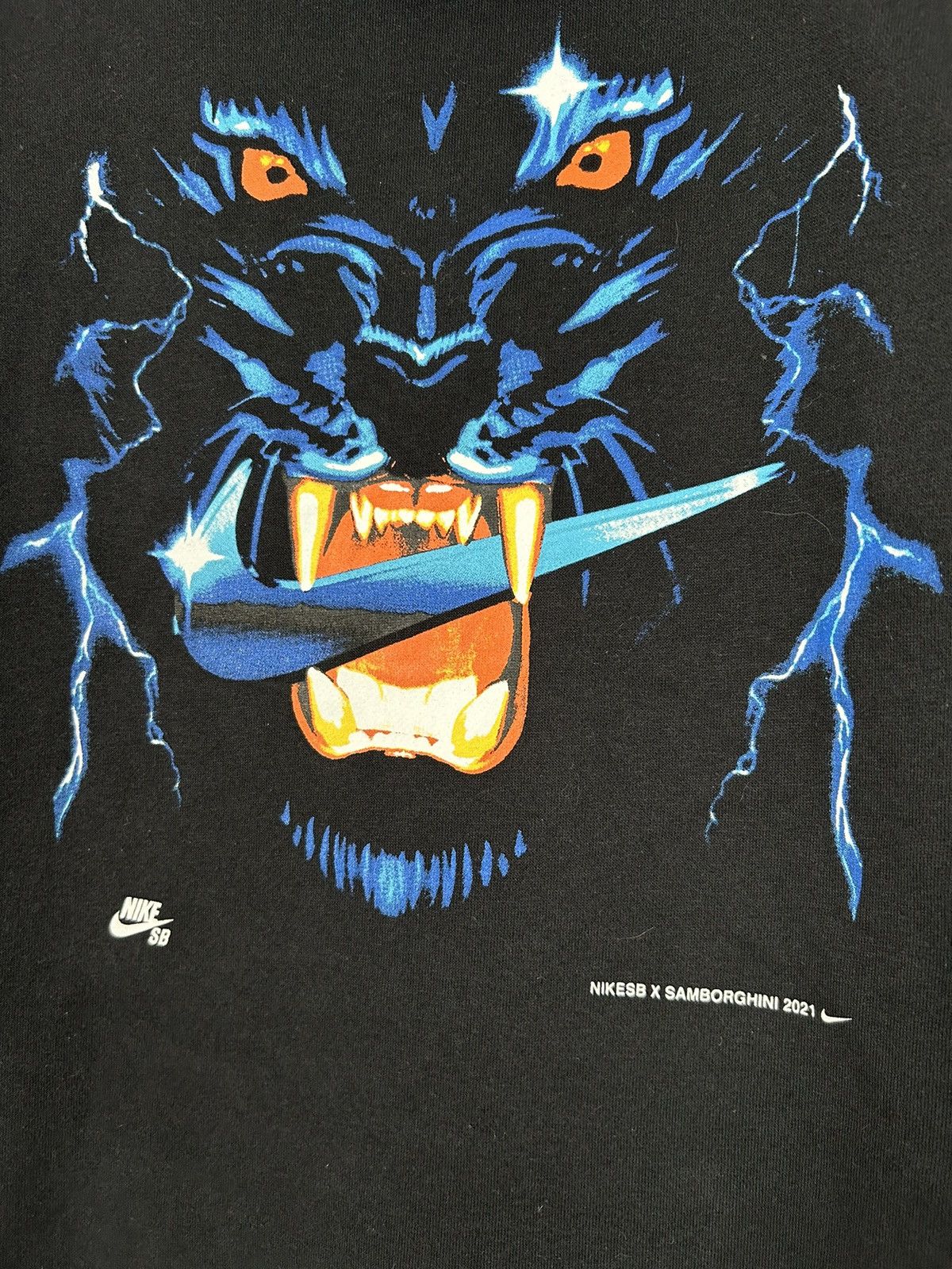 Nike Nike SB x Samborghini Wolf Black Hoodie Streetwear Rare Size US XL / EU 56 / 4 - 5 Thumbnail