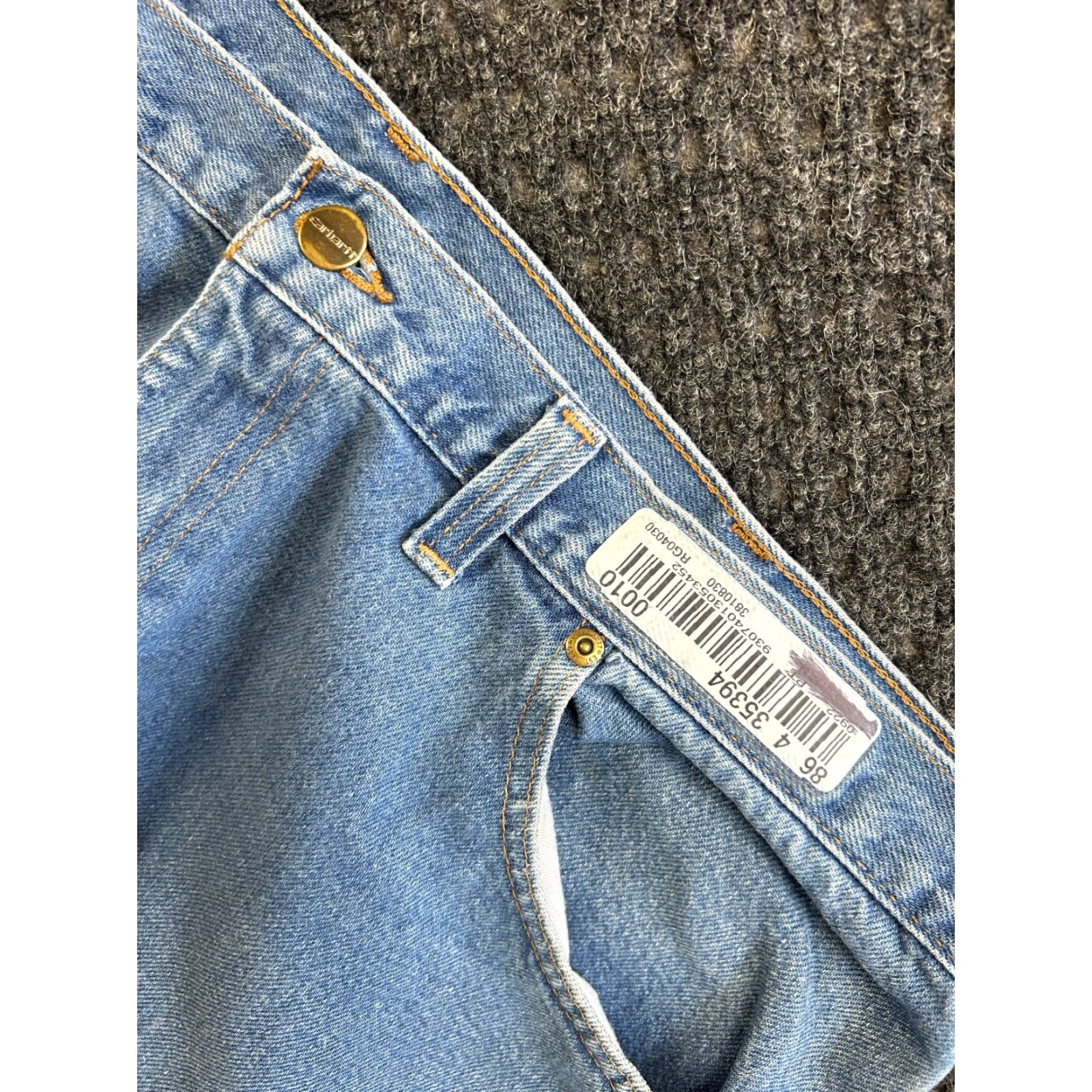 Carhartt VINTAGE Carhartt Jeans Relaxed Fit Baggy 40 x 30 Work Distressed 90s y2k Mens Jeans Blue Carhartt Size US 40 / EU 56 - 6 Thumbnail