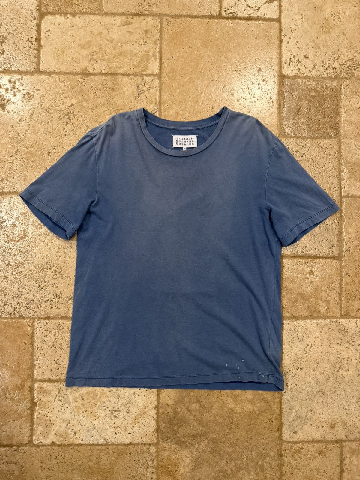 Maison Margiela Maison Margiela Replica Logo Faded Blue Oversized T-Shirt Size US S / EU 44-46 / 1 - 7 Thumbnail