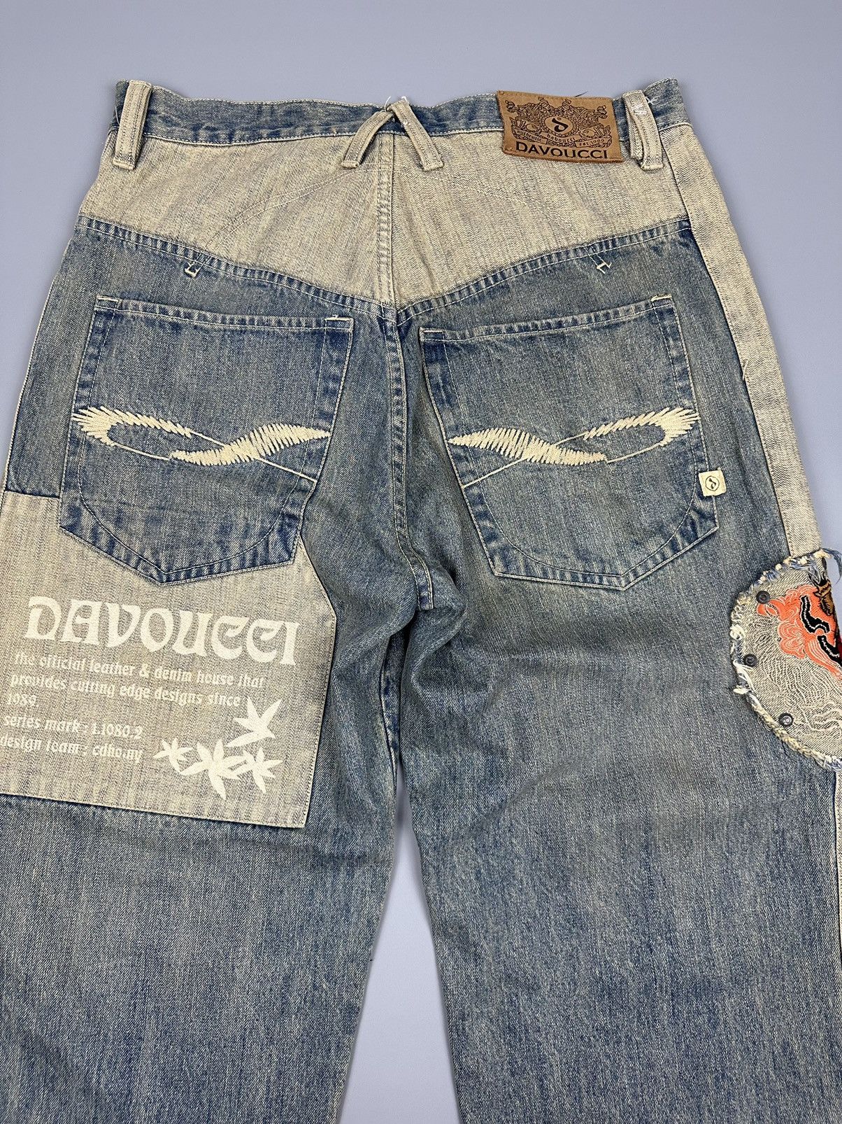 Other VINTAGE DAVOUCCI BAGGY JEANS Size US 36 / EU 52 - 6 Thumbnail
