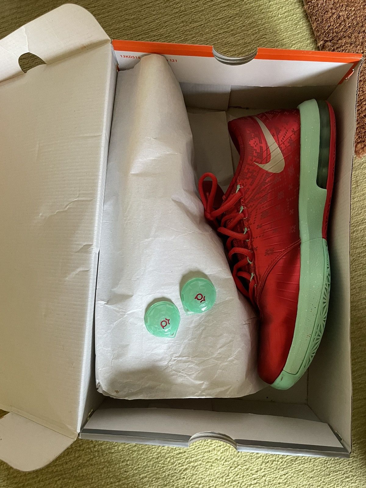 Nike Nike KD 6 Christmas size 44 Size US 10.5 / EU 43-44 - 5 Thumbnail