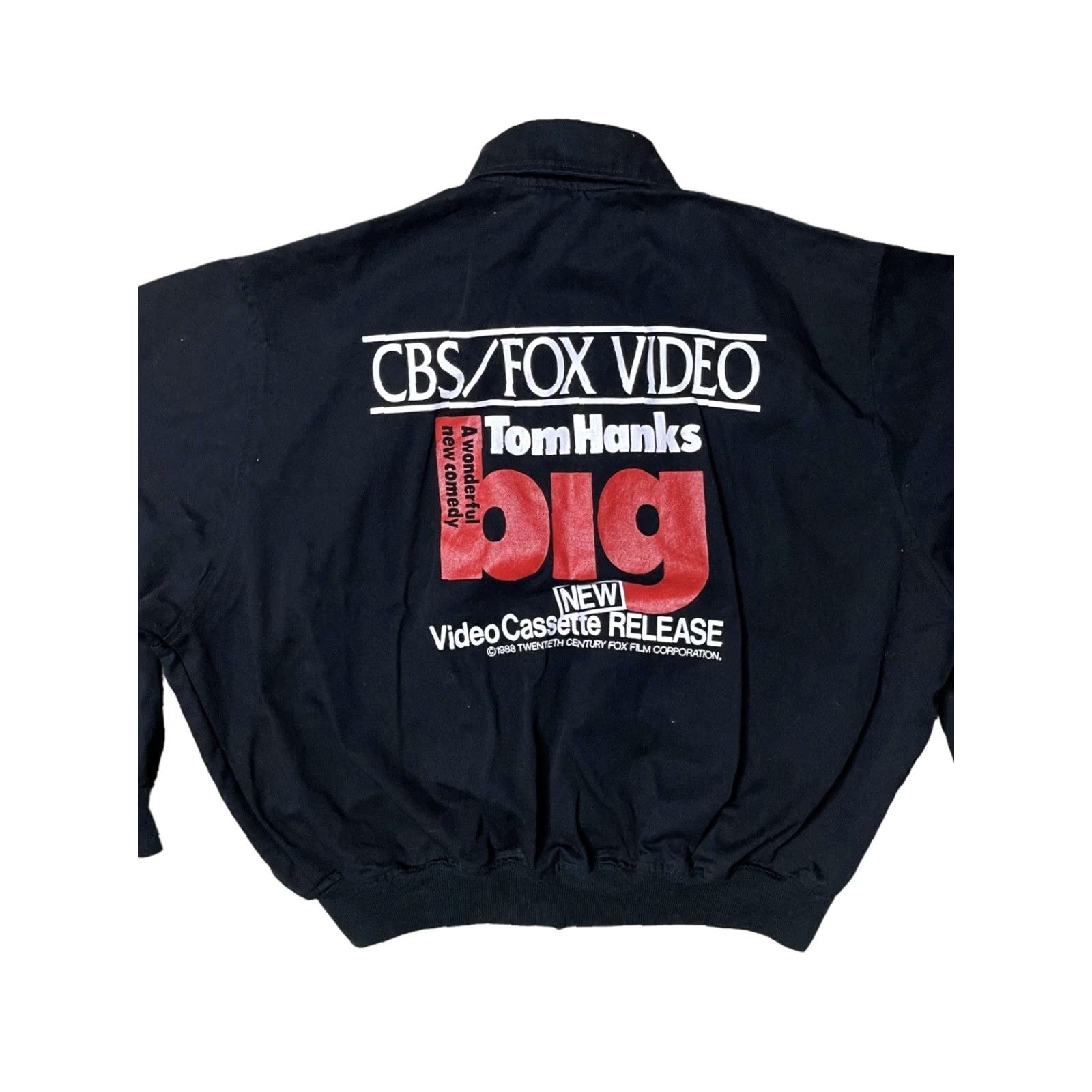 Vintage 90s Tom Hanks “Big” Movie Promo Jacket Video Cassette Release RARE
