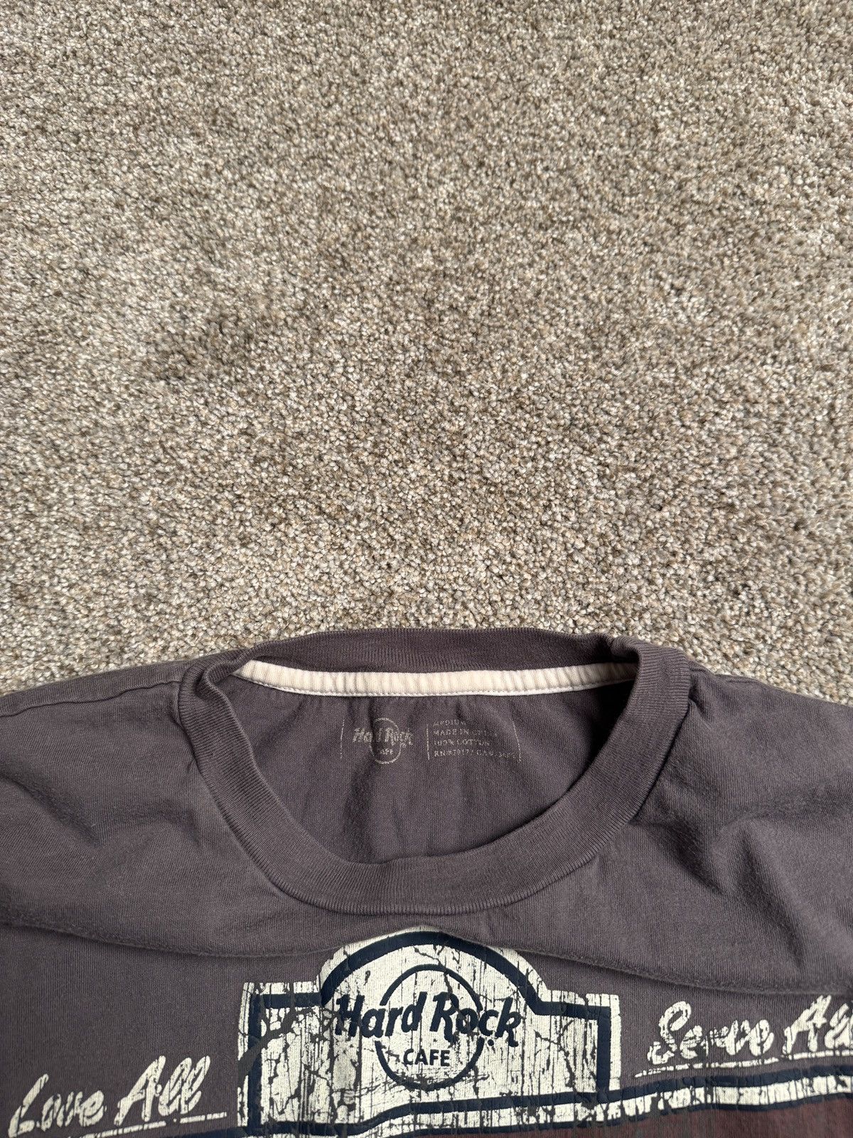 Hard Rock Cafe GREY HARD ROCK CAFE “OVERLOCK” GRAPHIC TEE Size US M / EU 48-50 / 2 - 4 Thumbnail