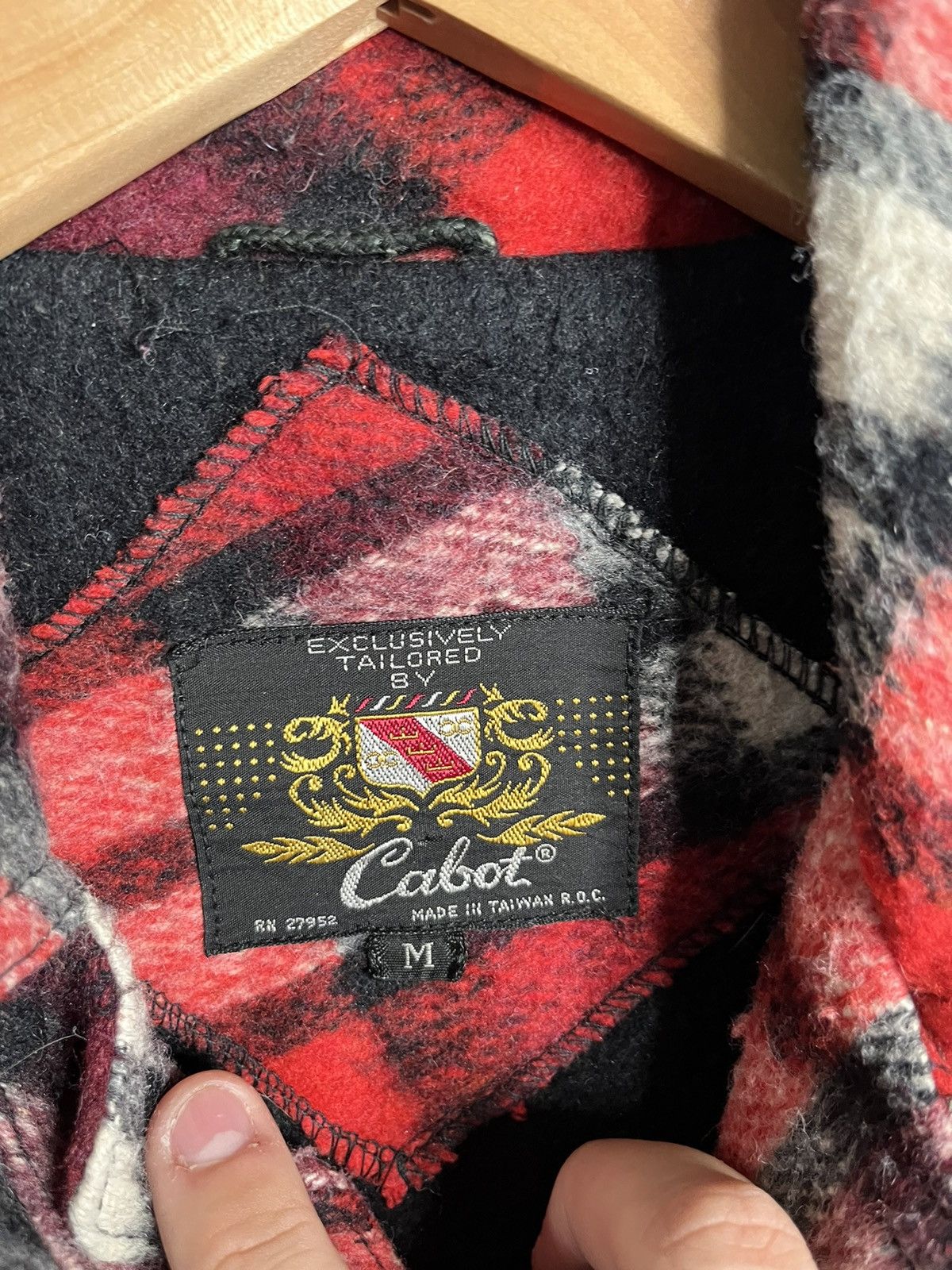 Vintage Vintage 80s Cabot tailored heavy plaid flannel shirt Size US M / EU 48-50 / 2 - 4 Thumbnail