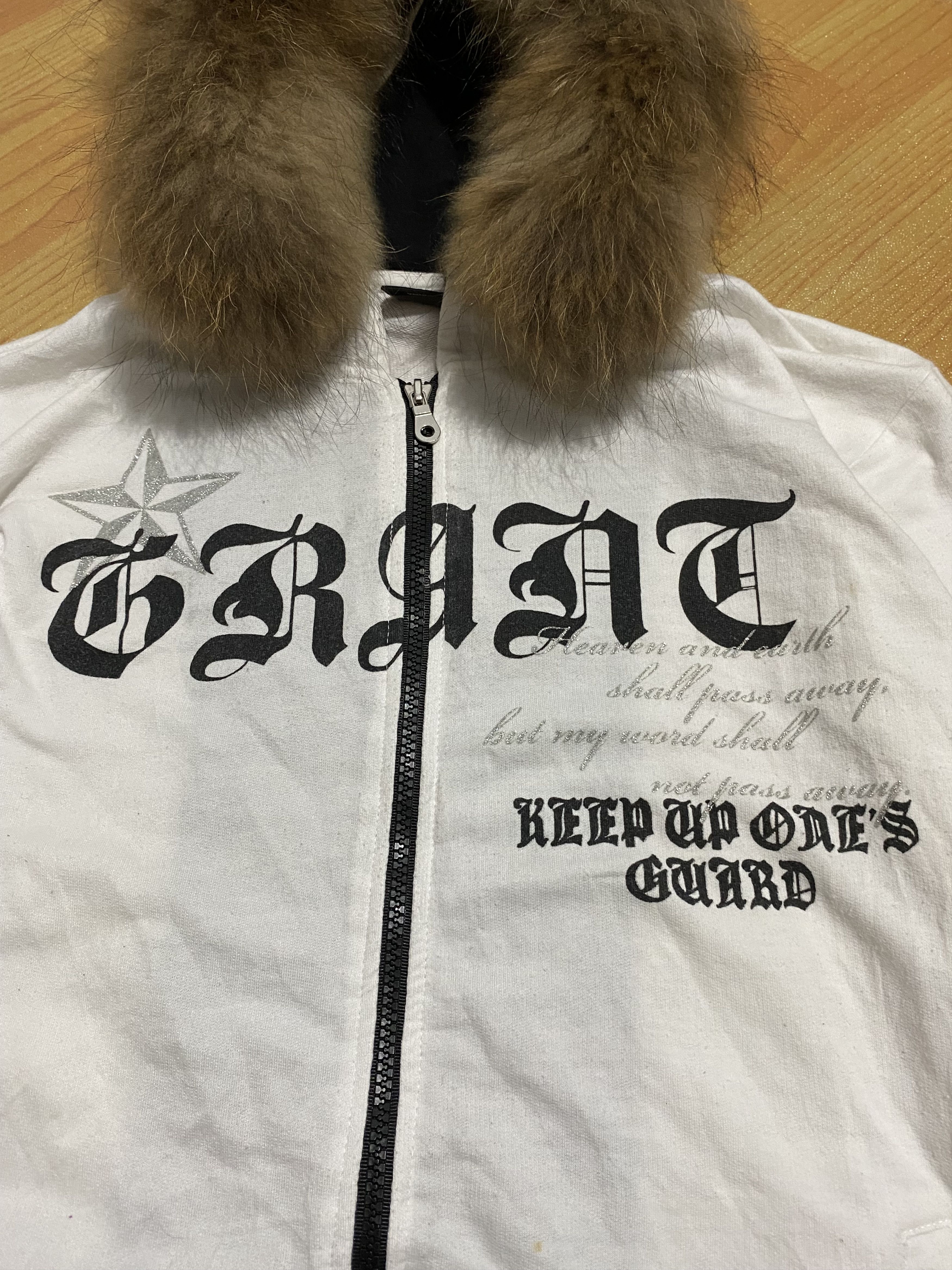 Beauty Beast × If Six Was Nine × Japanese Brand Vintage transitory phenomenon poem Fur hoodie lgb style Size US L / EU 52-54 / 3 - 3 Thumbnail