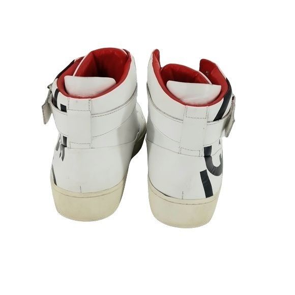 Calvin Klein Calvin Klein Navin Nappa Logo High Top Sneakers Sz 11 White Size US 11 / EU 44 - 8 Thumbnail