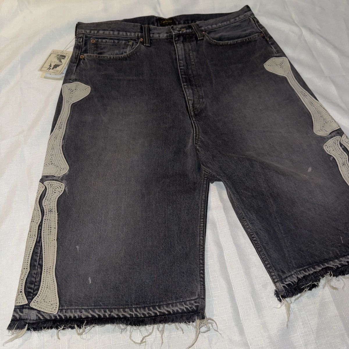 Kapital Kountry Kapital Kountry Bone Denim Shorts Size US 36 / EU 52 - 2 Thumbnail