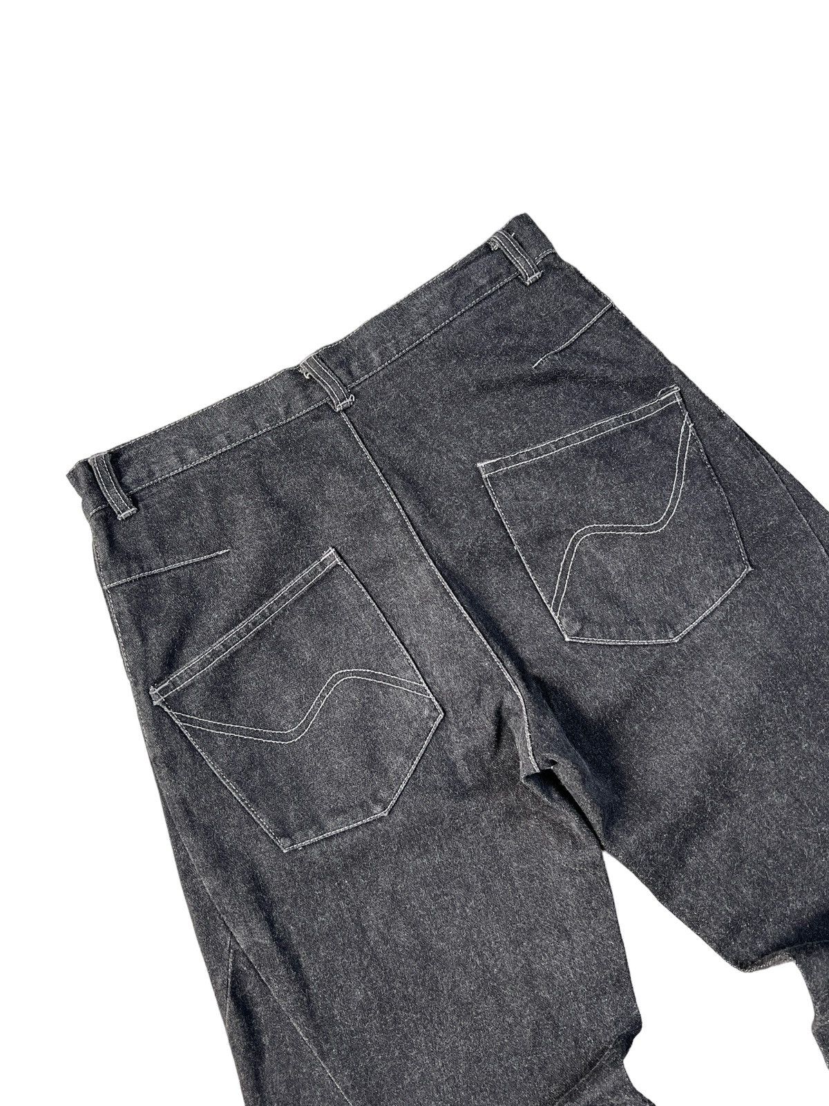BERNINGS SHO Bernings Sho Wide Leg Reconstructed Jeans Size US 31 - 8 Thumbnail
