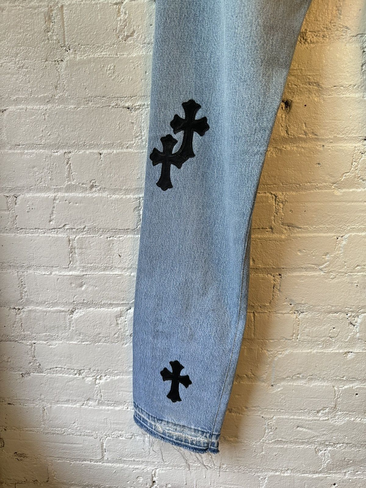 Chrome Hearts CHROME HEARTS LEVIS CROSS PATCH DENIM SZ33 Size US 33 - 8 Thumbnail