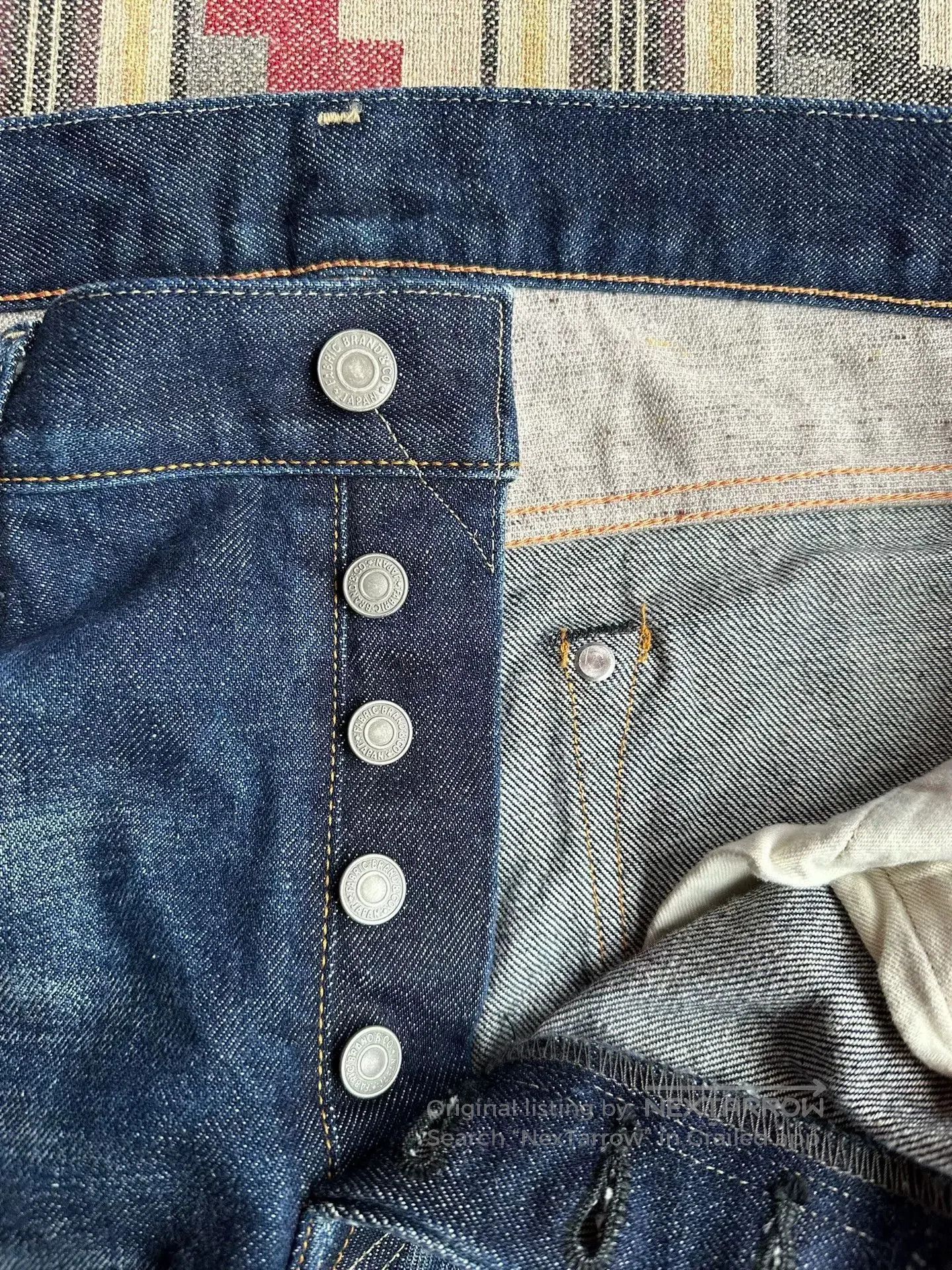Vanquish selvage denim pants with red ear detail. Size US 34 / EU 50 - 3 Thumbnail