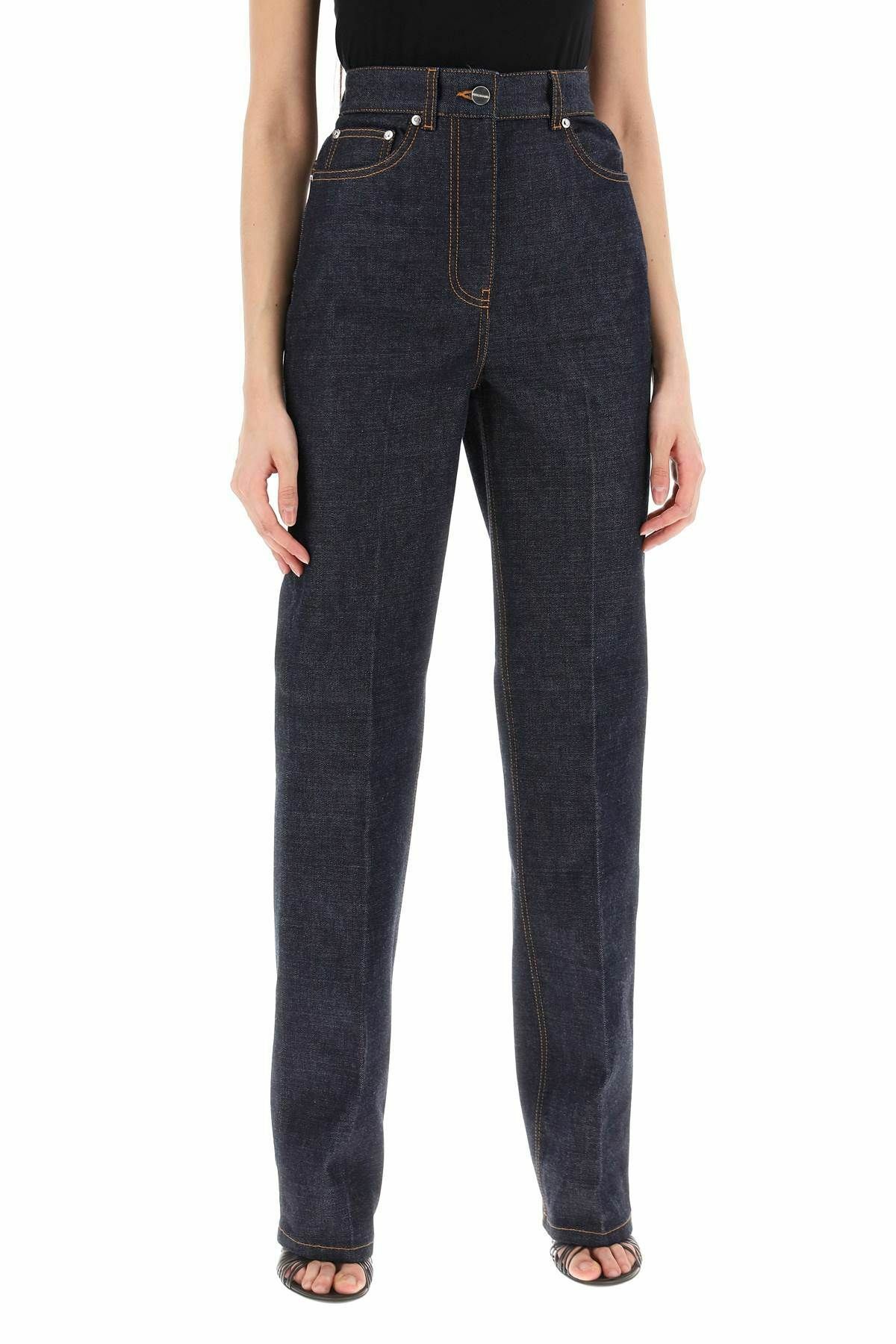 Salvatore Ferragamo o1y0426 Denim Pant in Blue Size 28" / US 6 / IT 42 - 2 Thumbnail