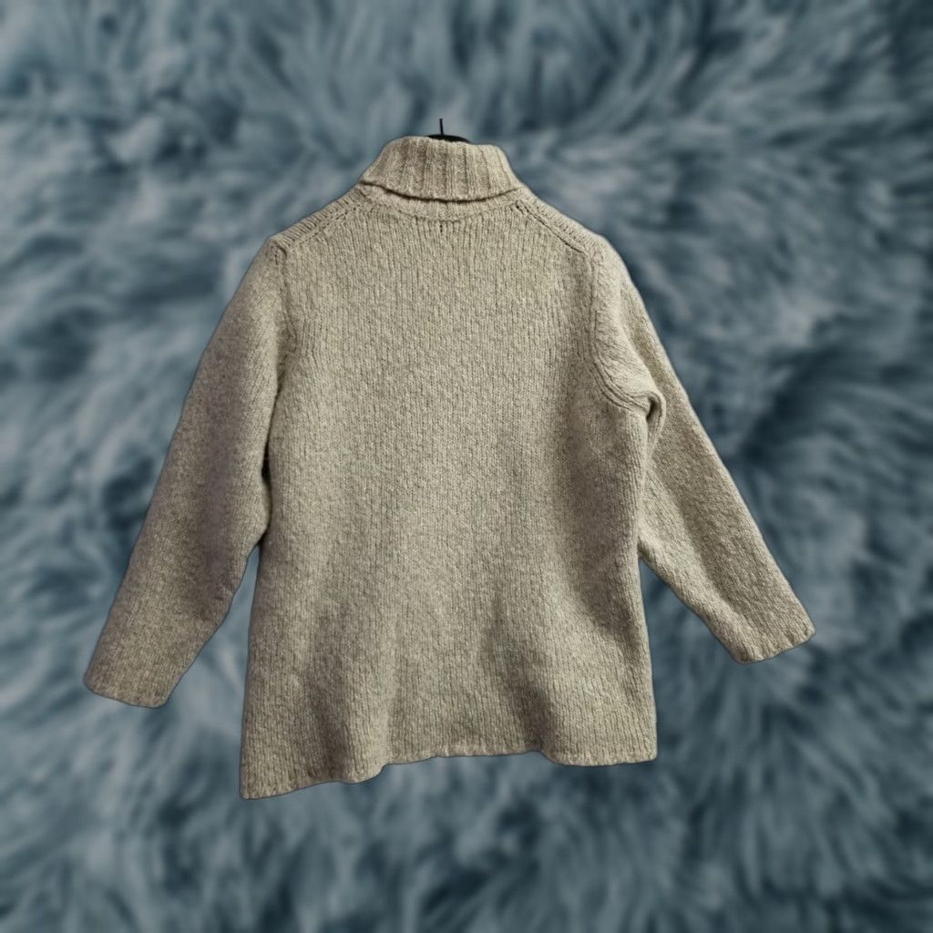 Vintage Talora Womens Sweater Pullover Turtleneck 1X Beige Merino Wool Raglan Long Sleeve Knit 100% Beig Size XL / US 12-14 / IT 48-50 - 1 Thumbnail