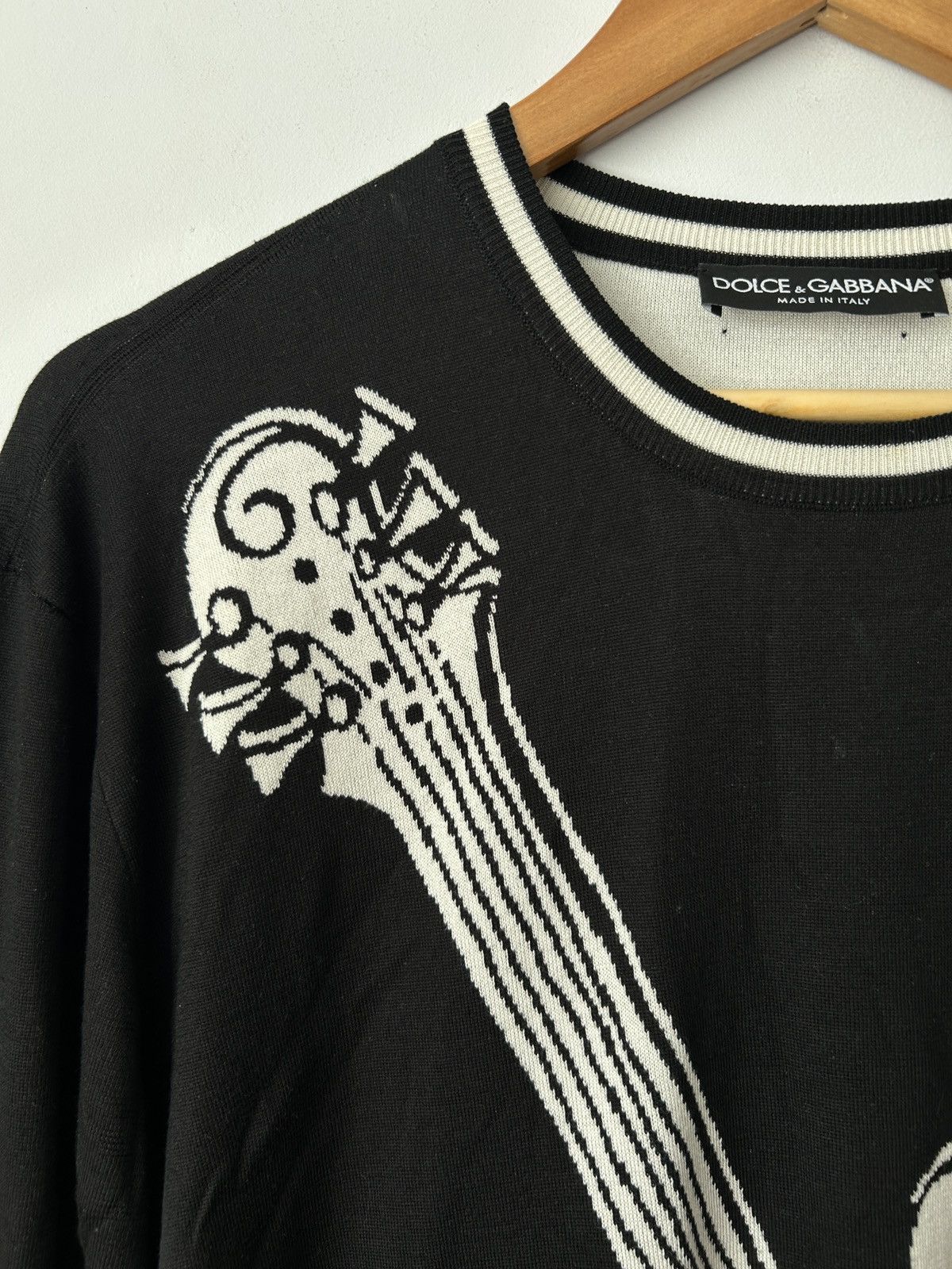 Dolce & Gabbana Dolce Gabbana Runway SS17 Guitar Silk sweatshirt Size US L / EU 52-54 / 3 - 4 Thumbnail