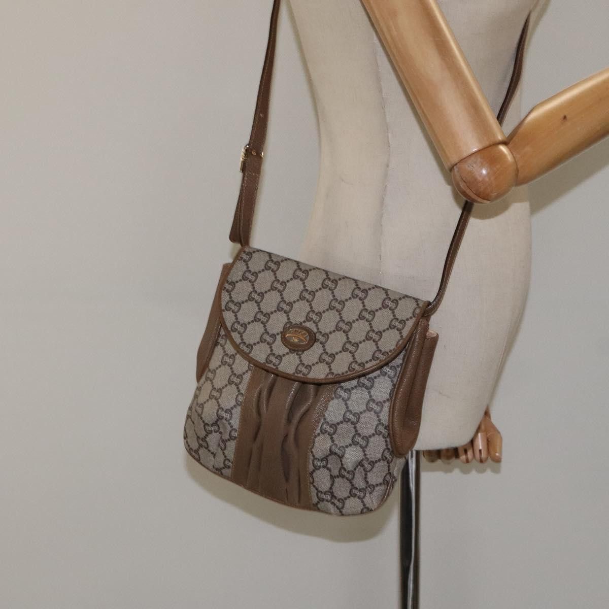 Gucci GUCCI GG Plus Supreme Shoulder Bag Pvc Beige Gold Size ONE SIZE - 21 Thumbnail