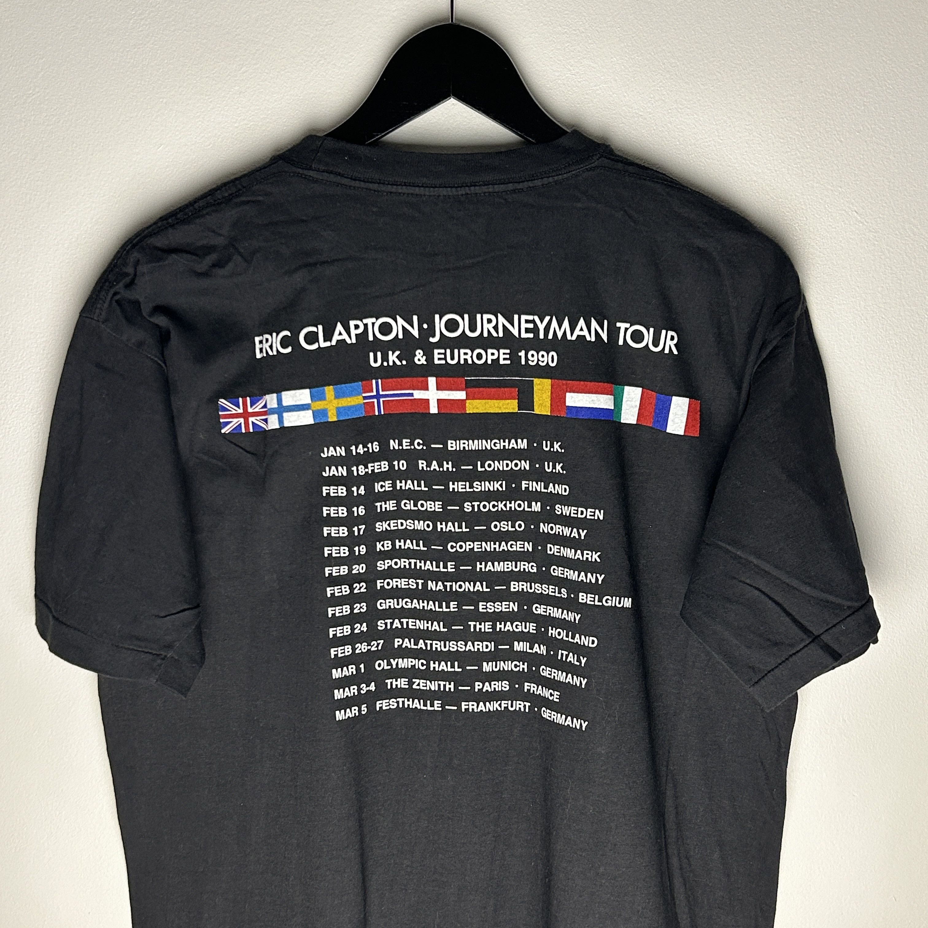 Band Tees Vintage Eric Clapton Journeyman 1990 Band T-shirt Size US L / EU 52-54 / 3 - 4 Thumbnail