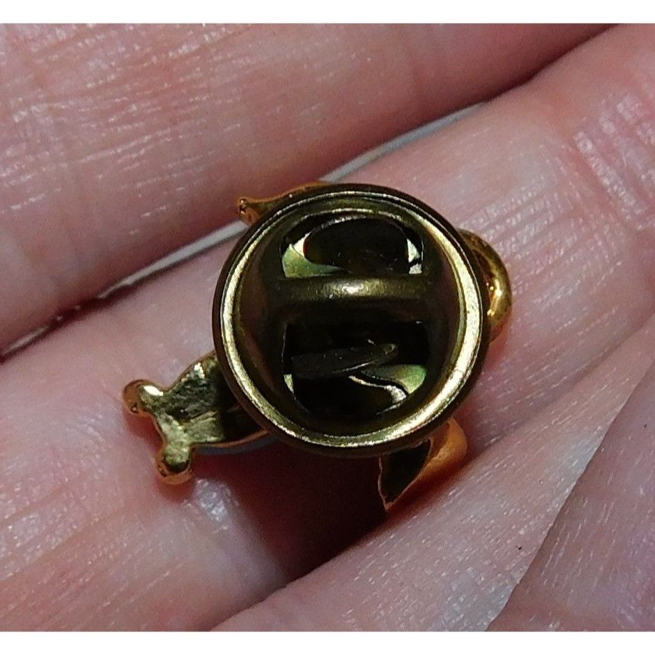 Other Vintage Blue And Gold Tone Angel Lapel Pin Size ONE SIZE - 3 Thumbnail